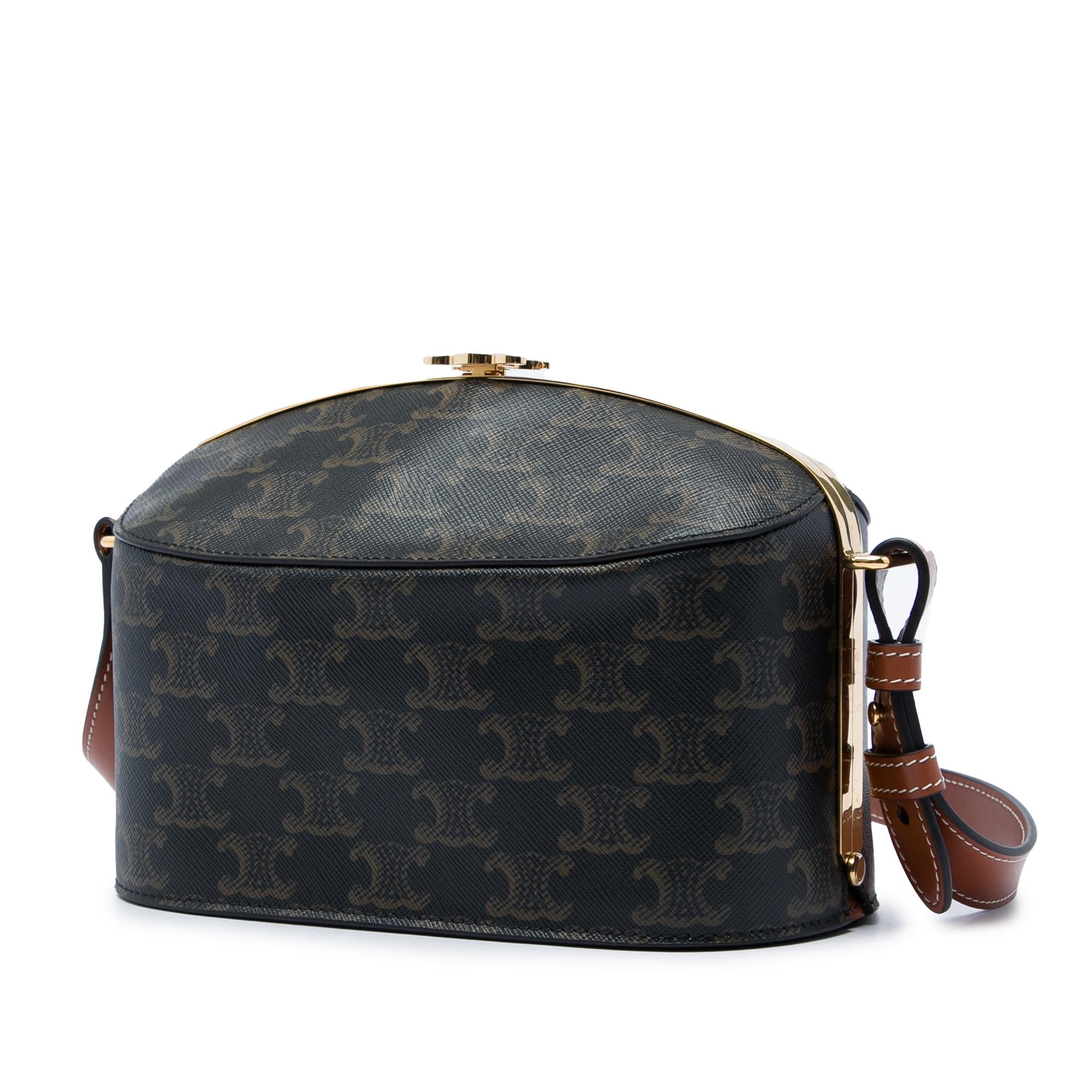 Celine Triomphe Coated Canvas Lunch Box Bag