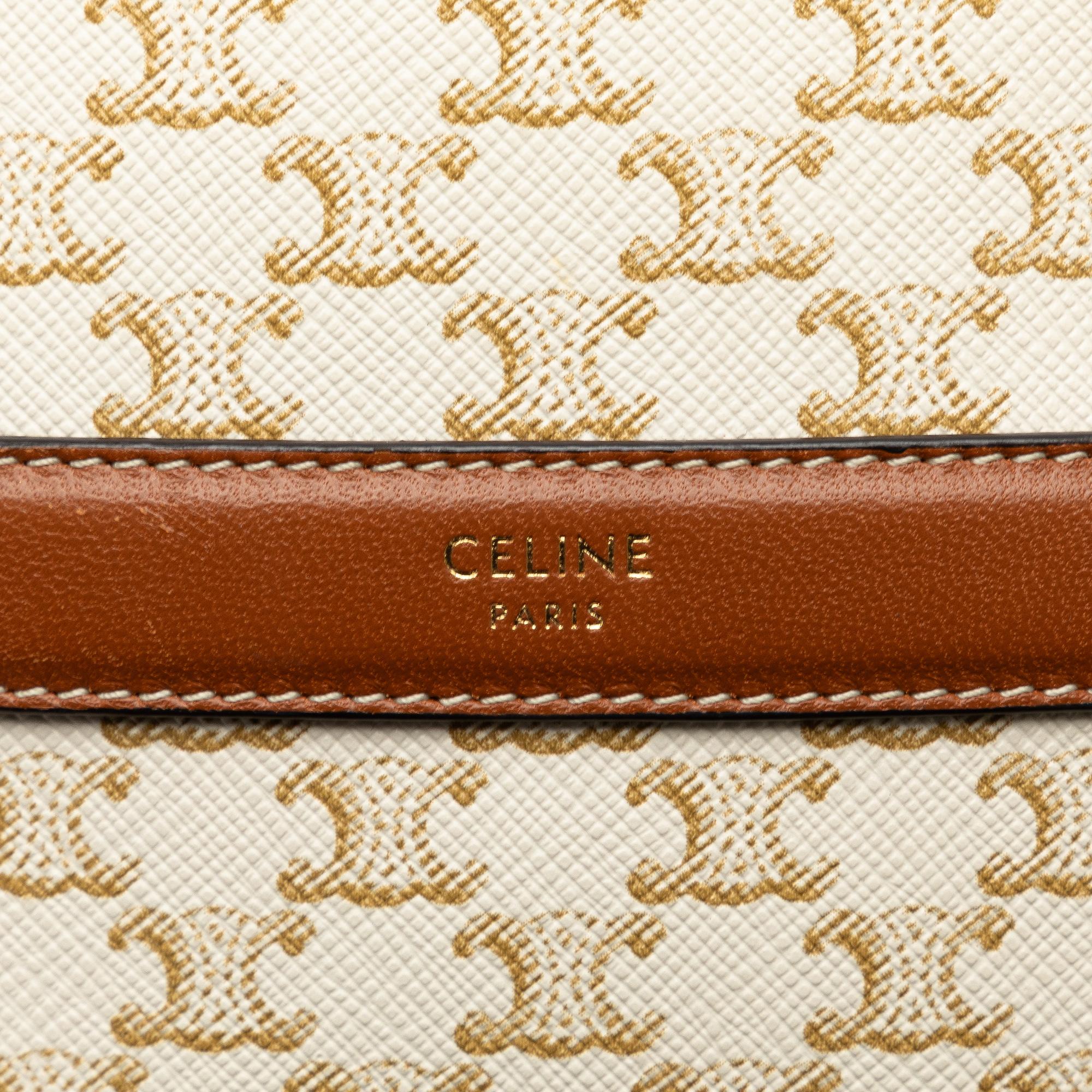 Celine Triomphe Round Purse on Strap (SHG-RKSIEp)