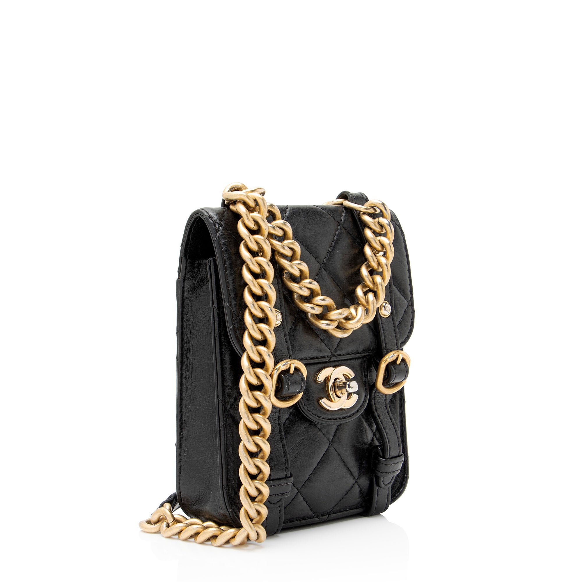 Chanel Aged Calfskin Mini City School Flap Bag