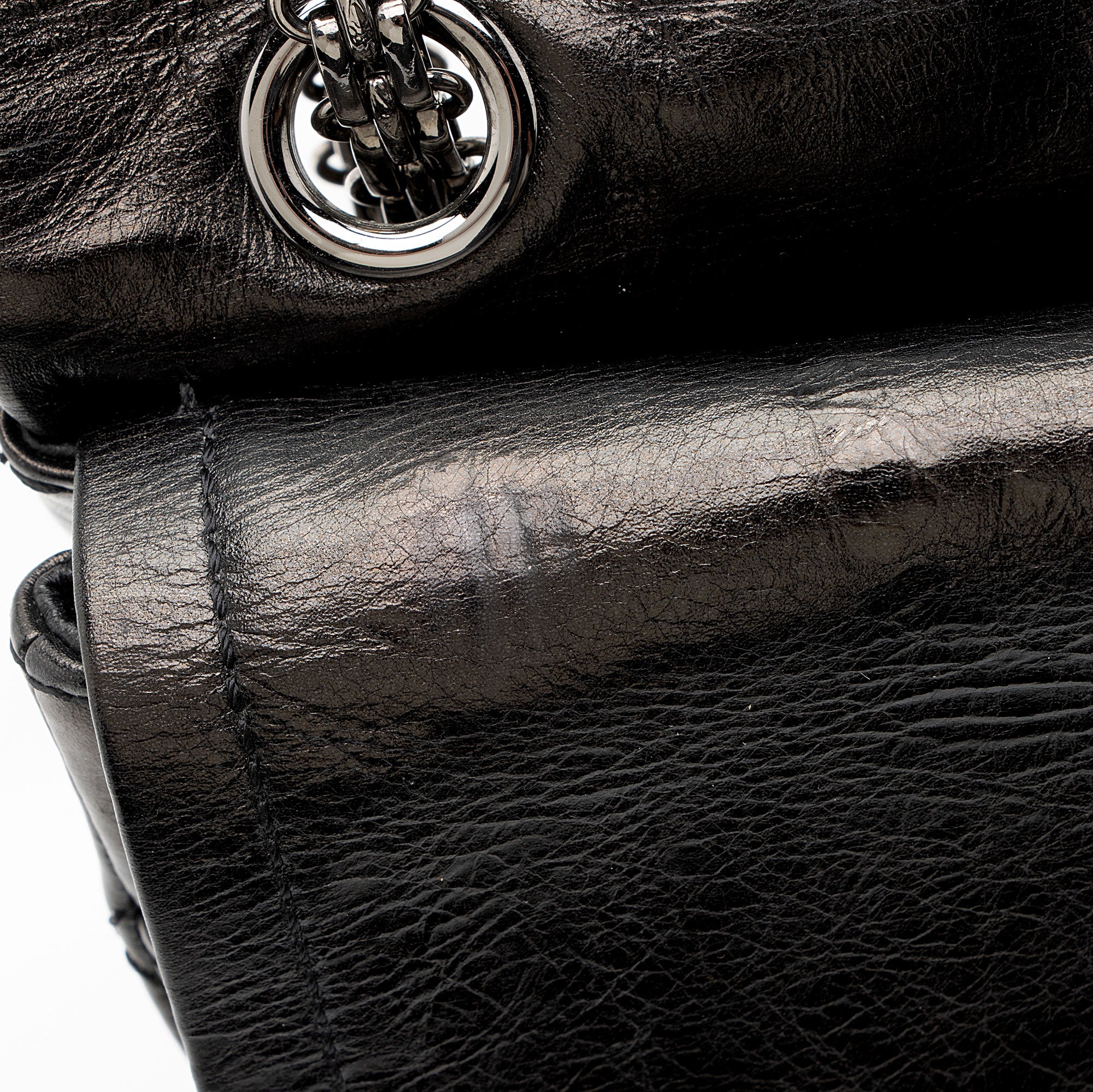 Chanel Aged Calfskin Reissue 225 Double Flap Shoulder Bag (SHF-wB1PQ1)