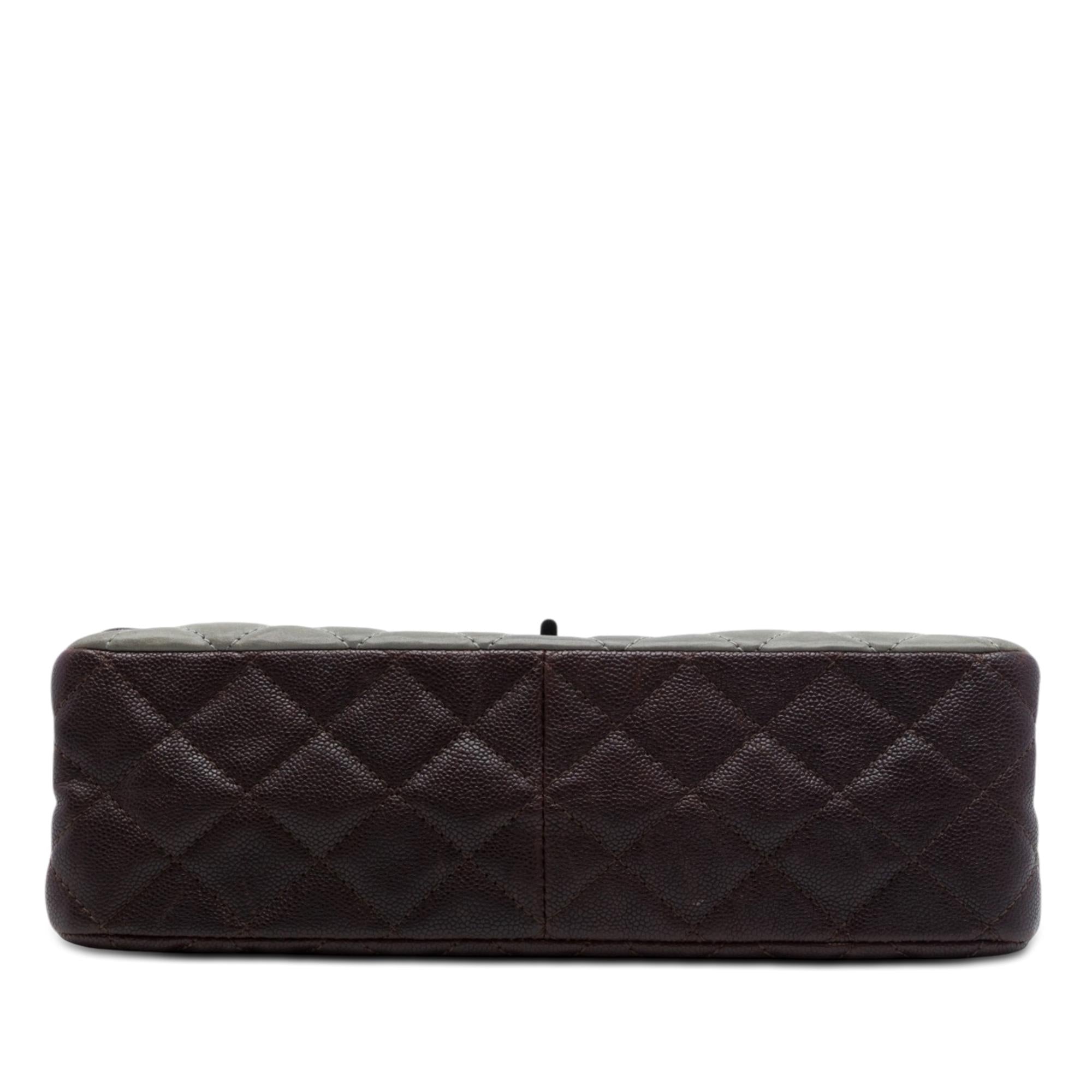 Chanel Bicolor Caviar and Iridescent Calfskin Reissue 2.55 Double Flap 226
