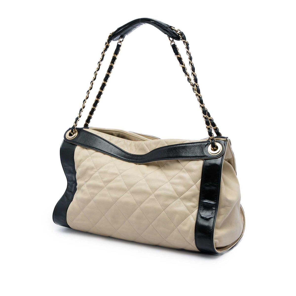 Chanel Bicolor Quilted Lambskin In The Mix Tote