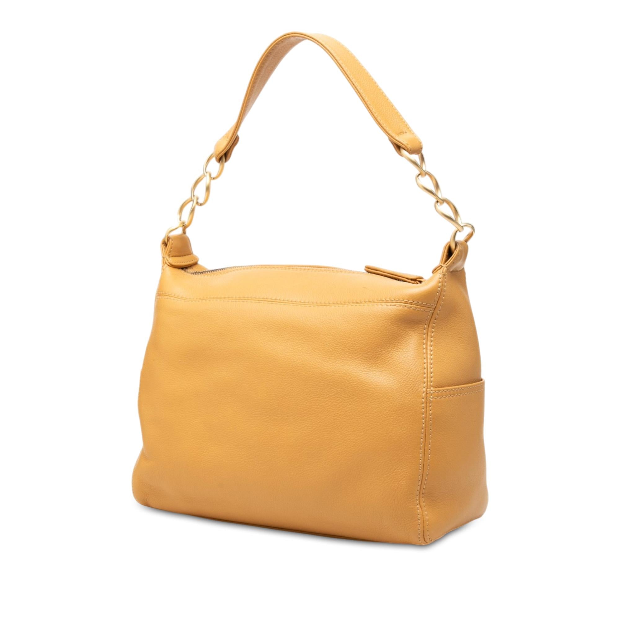 Chanel CC Calfskin Chain Shoulder Bag