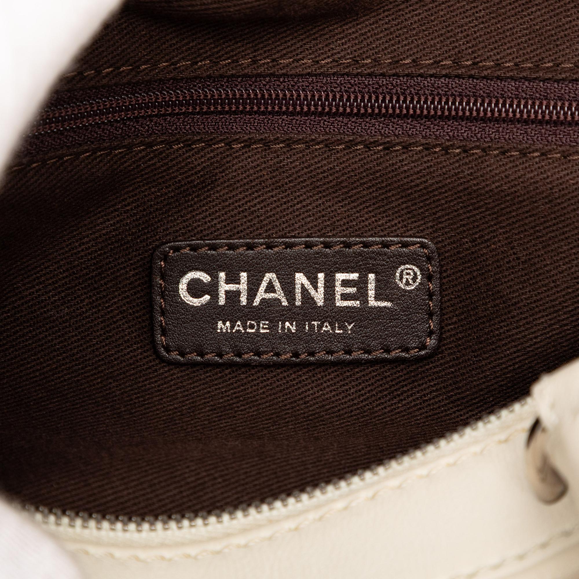 Chanel CC Calfskin Wild Stitch Bowling Bag