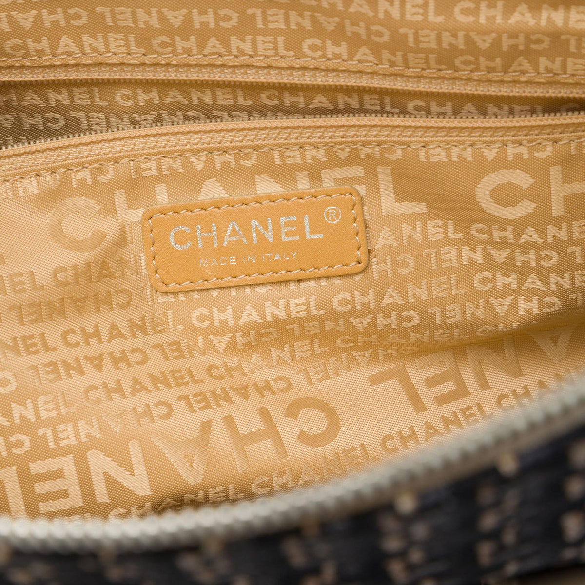 Chanel CC Canvas Clover Vertical Tote