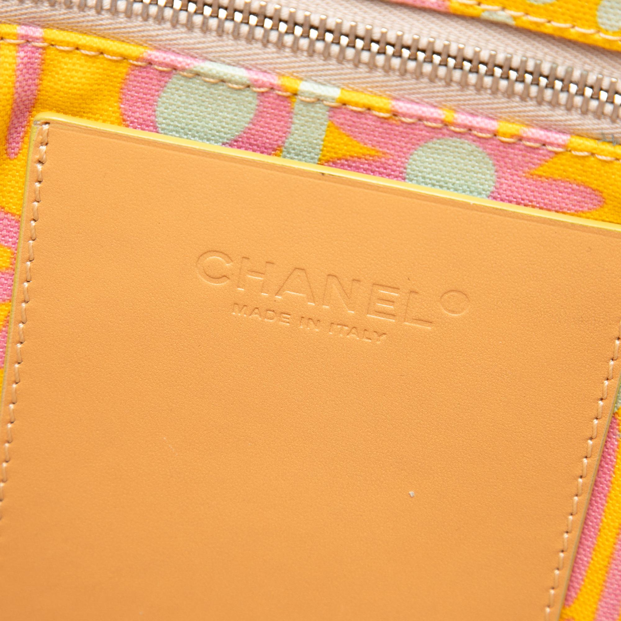Chanel CC Canvas High Summer Flower Tote