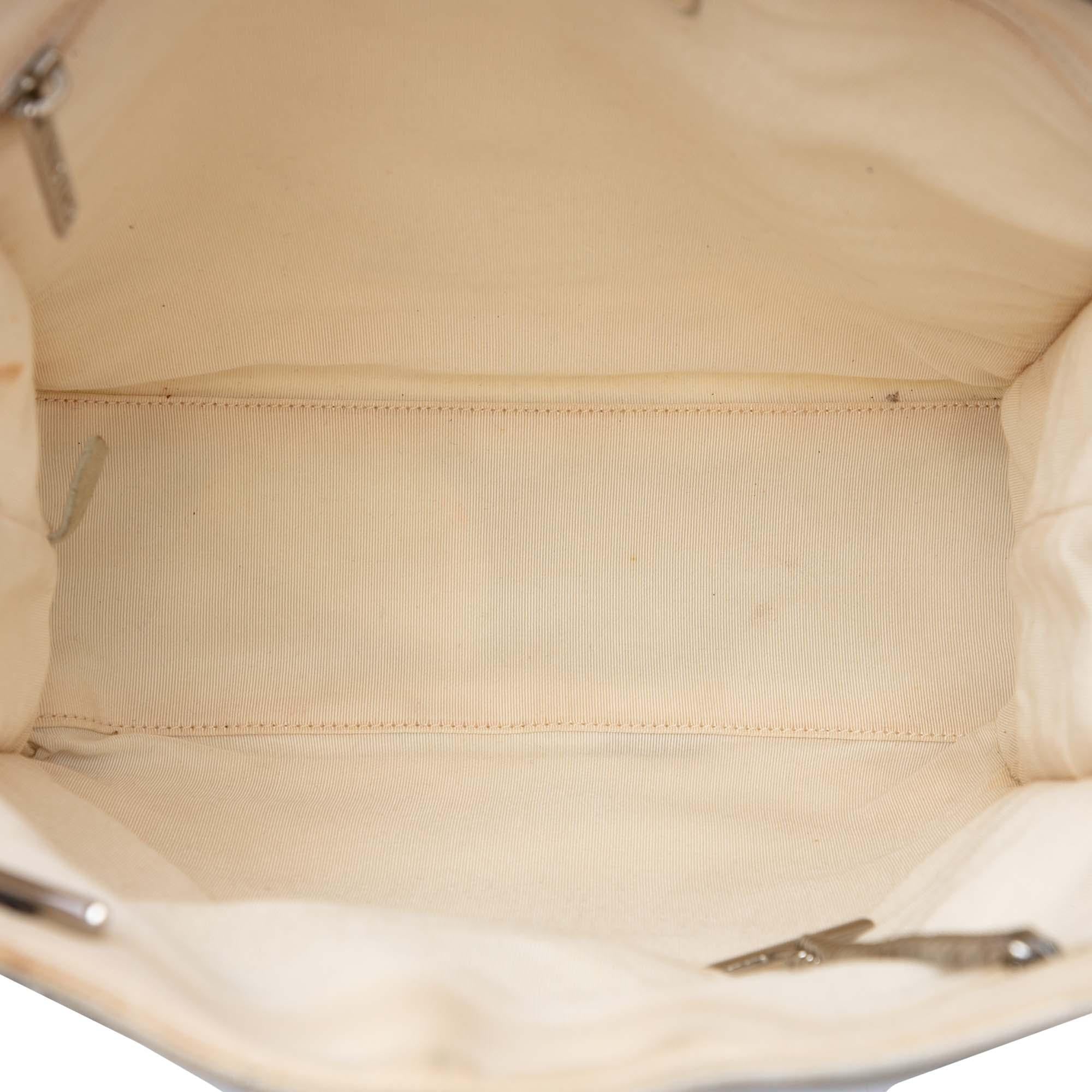 Chanel CC Canvas Pearl Tote