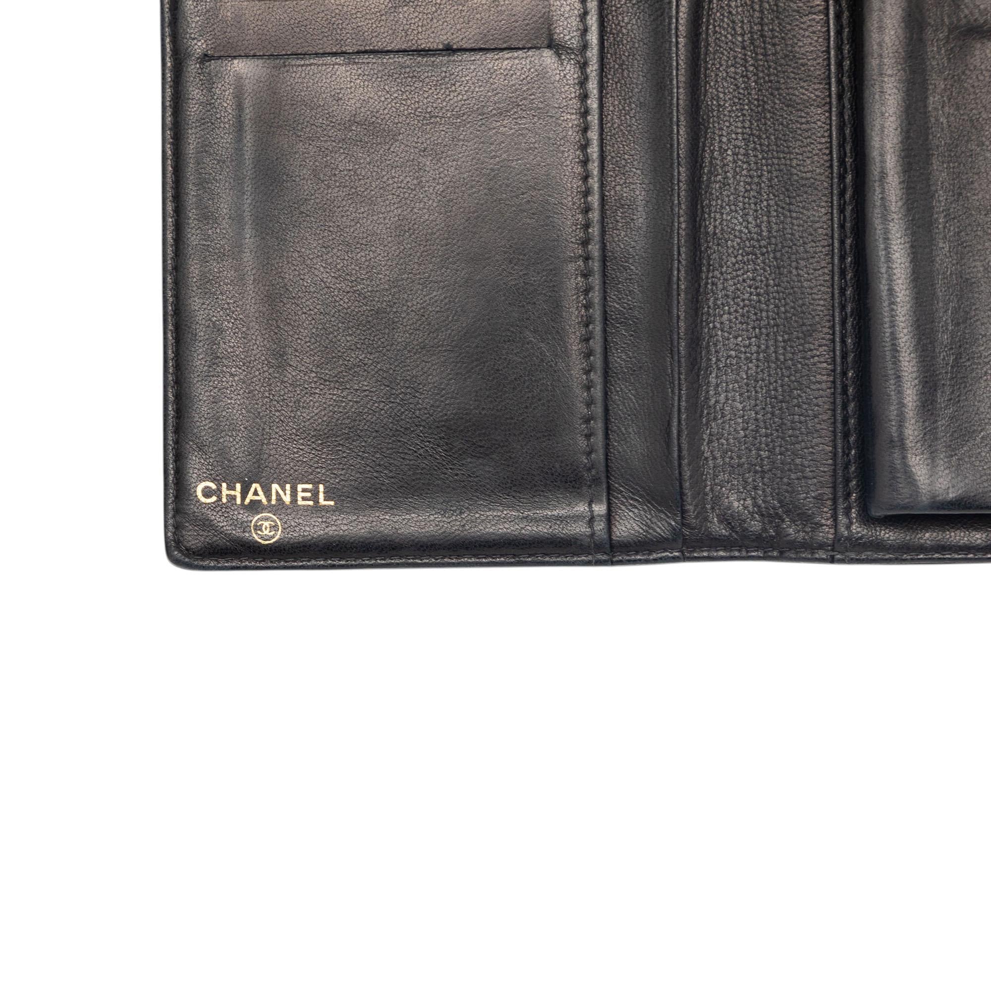 Chanel CC Caviar French Wallet