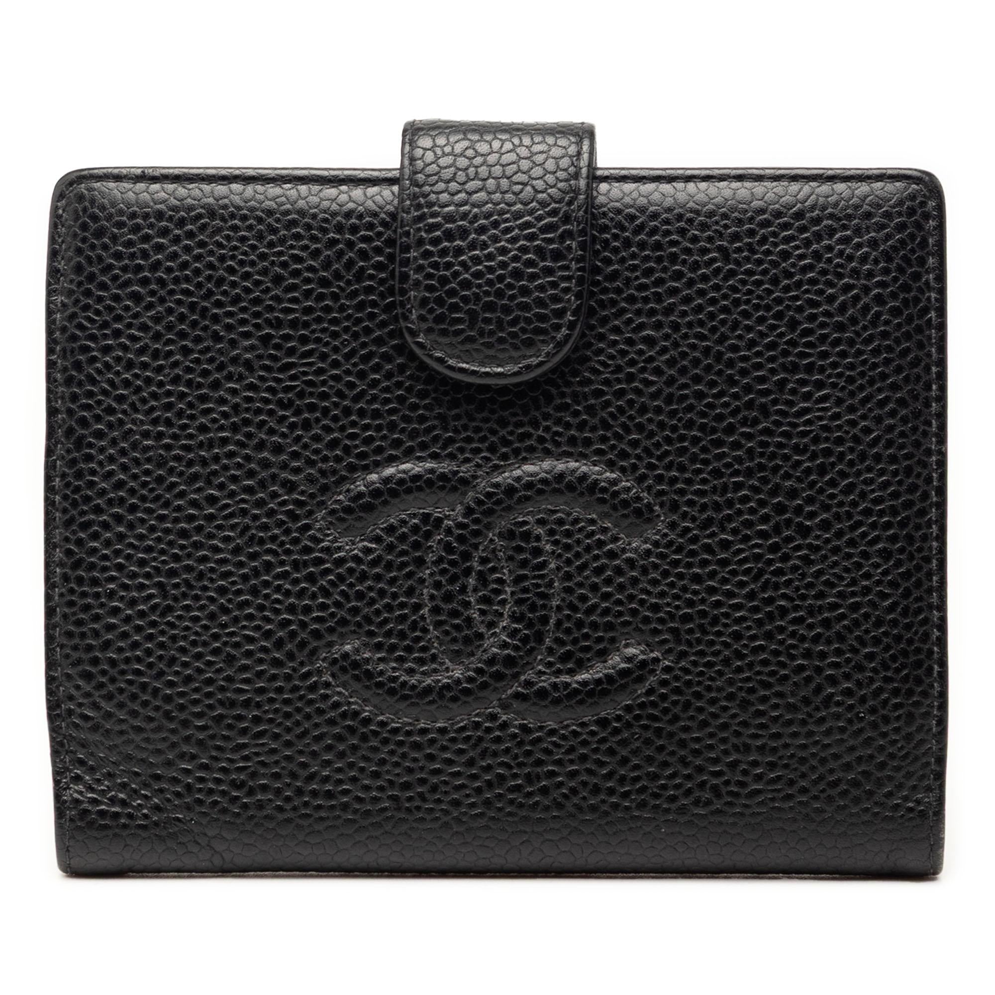 Chanel CC Caviar French Wallet