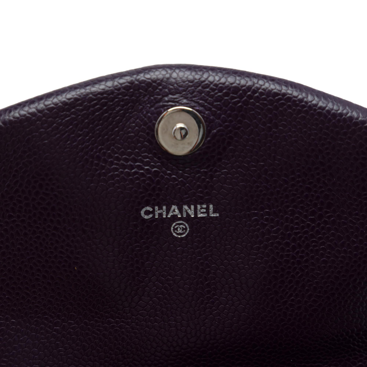 Chanel CC Caviar Half Moon Wallet on Chain