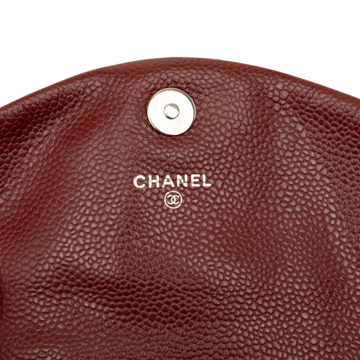 Chanel CC Caviar Half Moon Wallet on Chain
