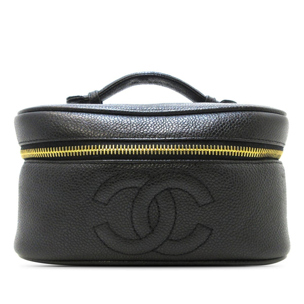 Chanel CC Caviar Vanity Case (SHG-rqWoBB)