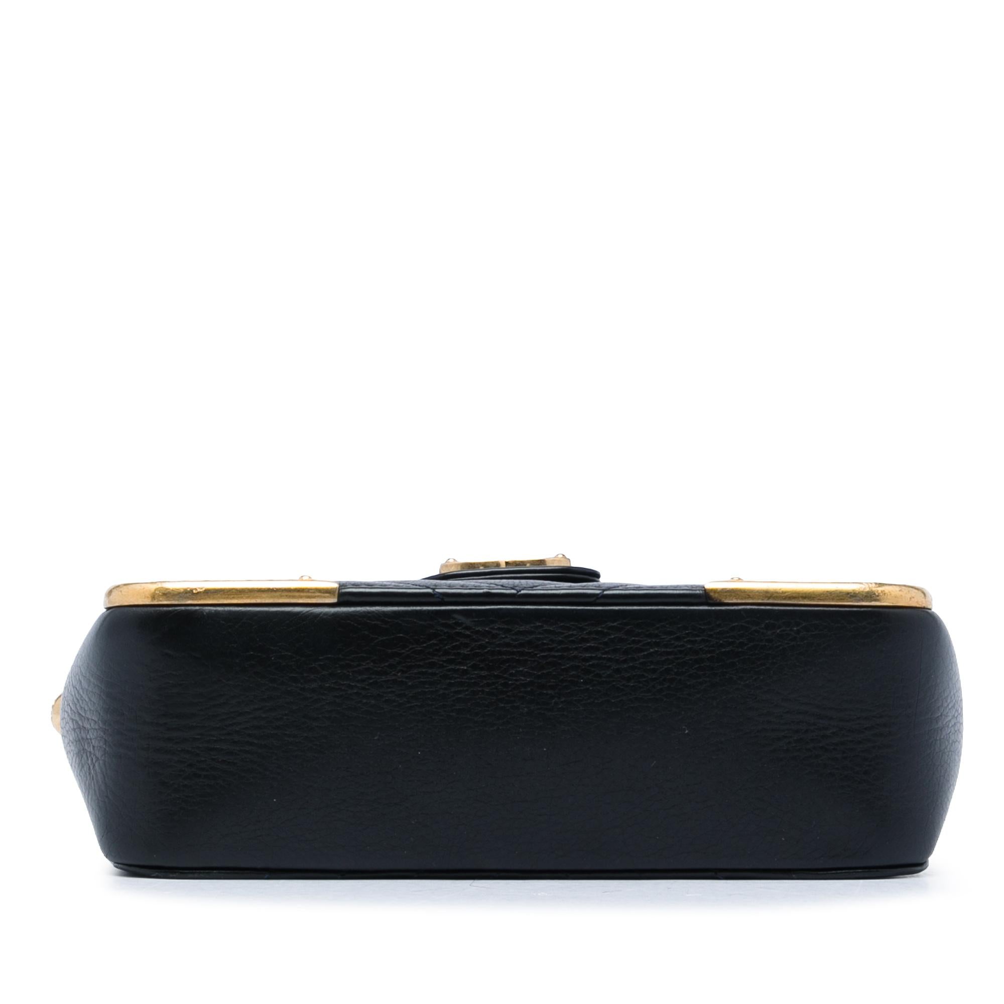 Chanel CC Chevron Calfskin Rock The Corners Minaudiere Bag