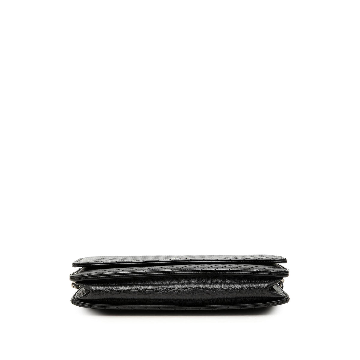 Chanel CC Chevron Caviar Wallet On Chain