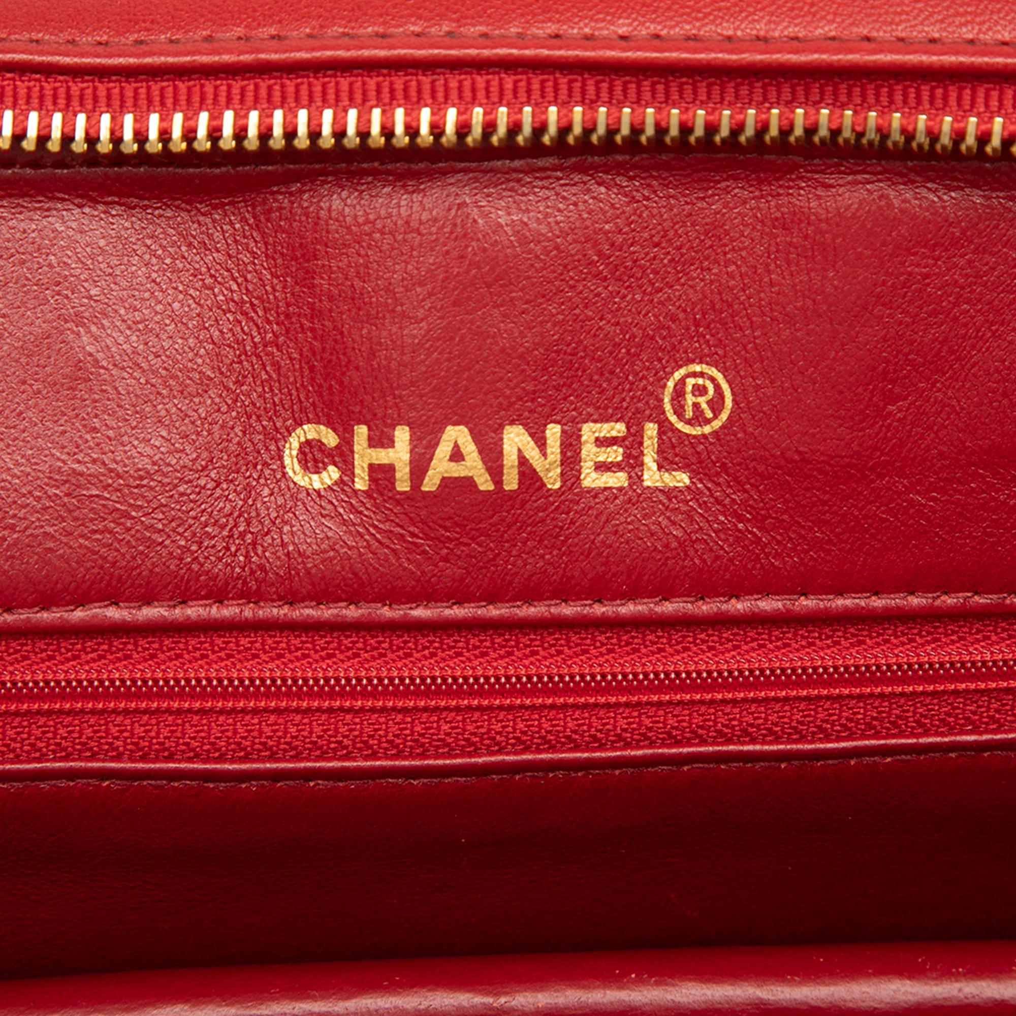 Chanel CC Chevron Lambskin Shoulder Bag
