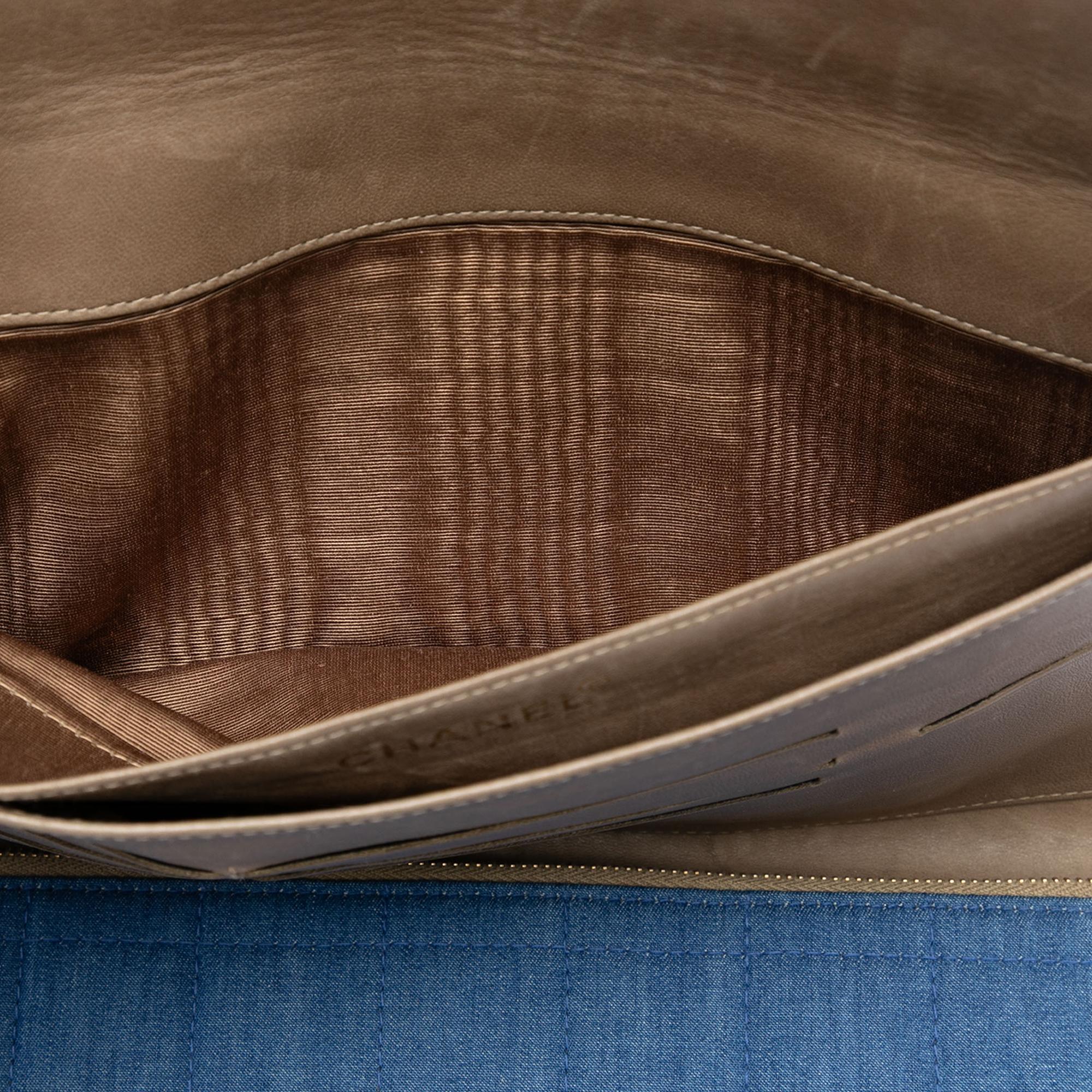 Chanel CC Chocolate Bar Denim Flap
