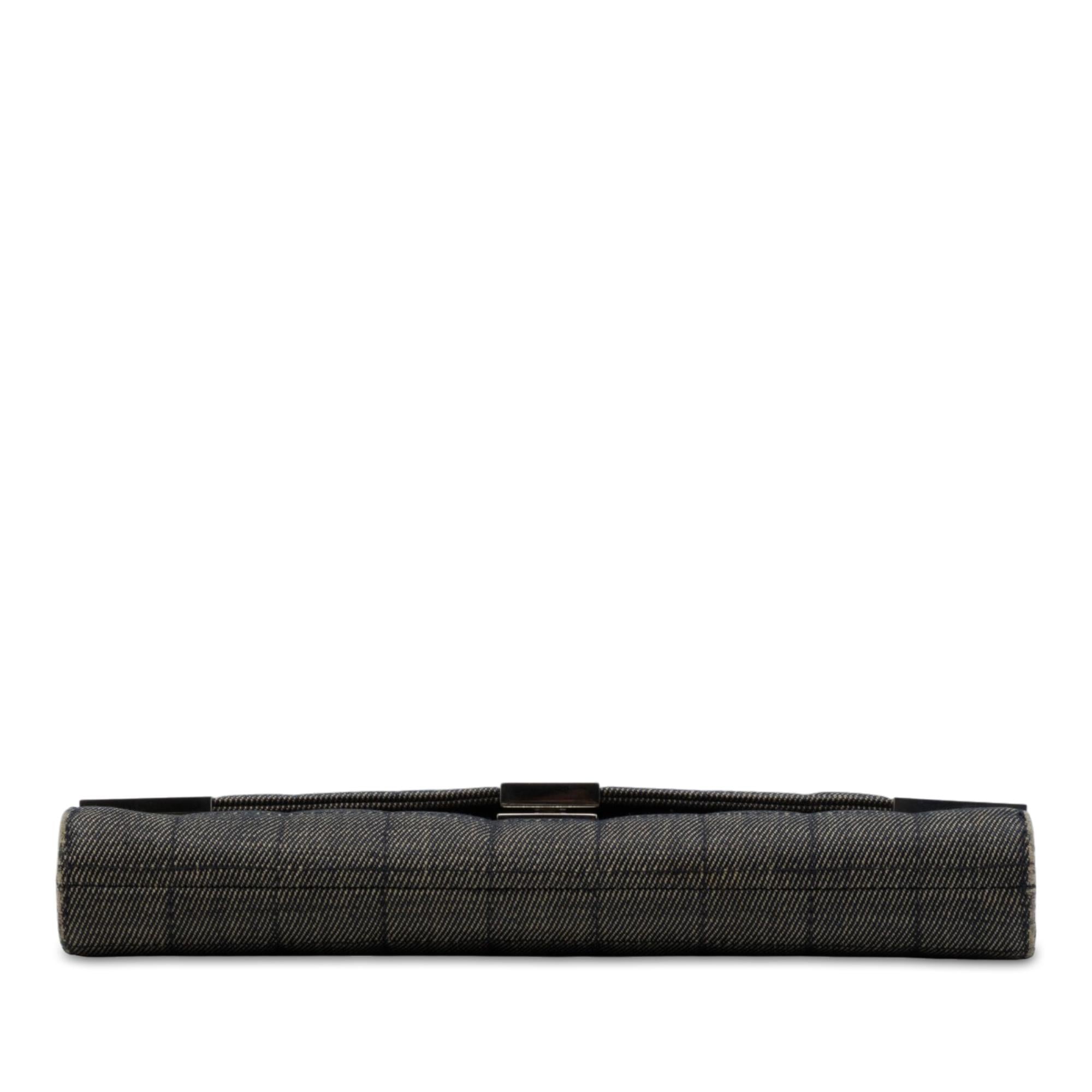 Chanel CC Chocolate Bar Denim Flap