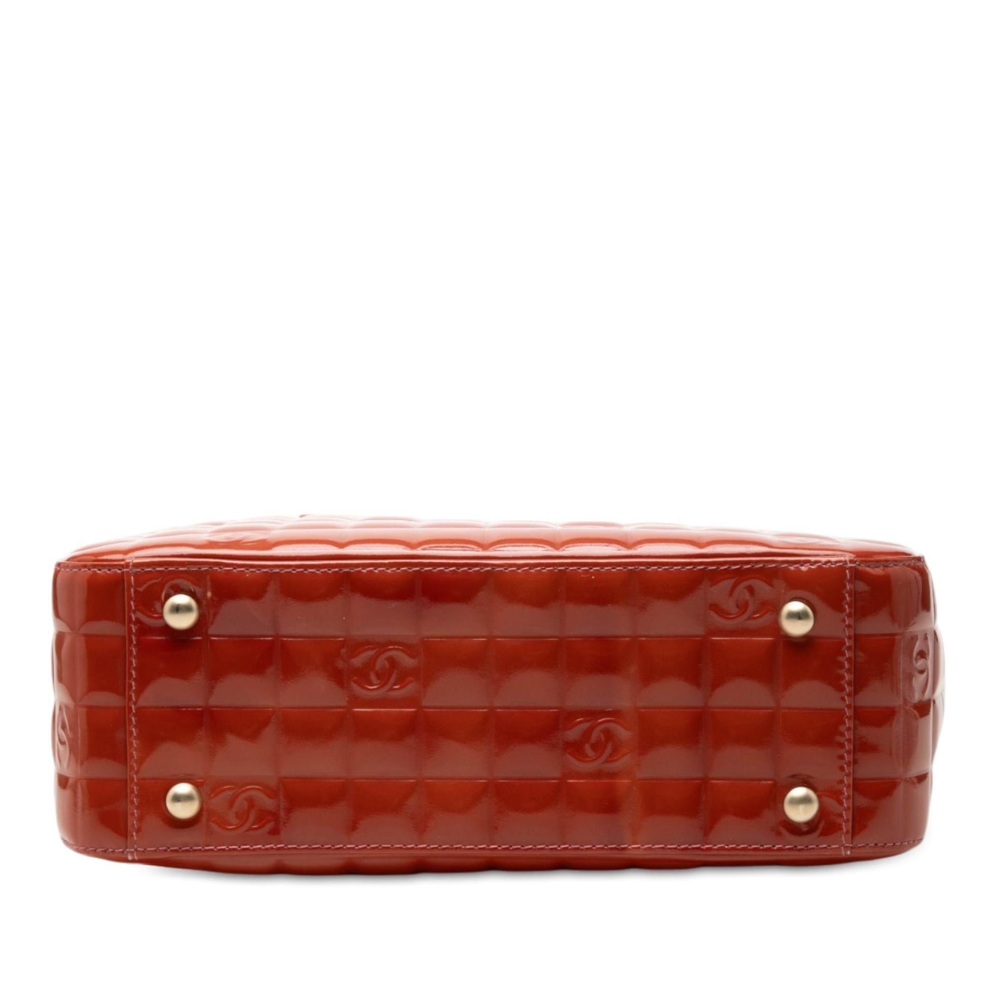 Chanel CC Chocolate Bar Patent Tote
