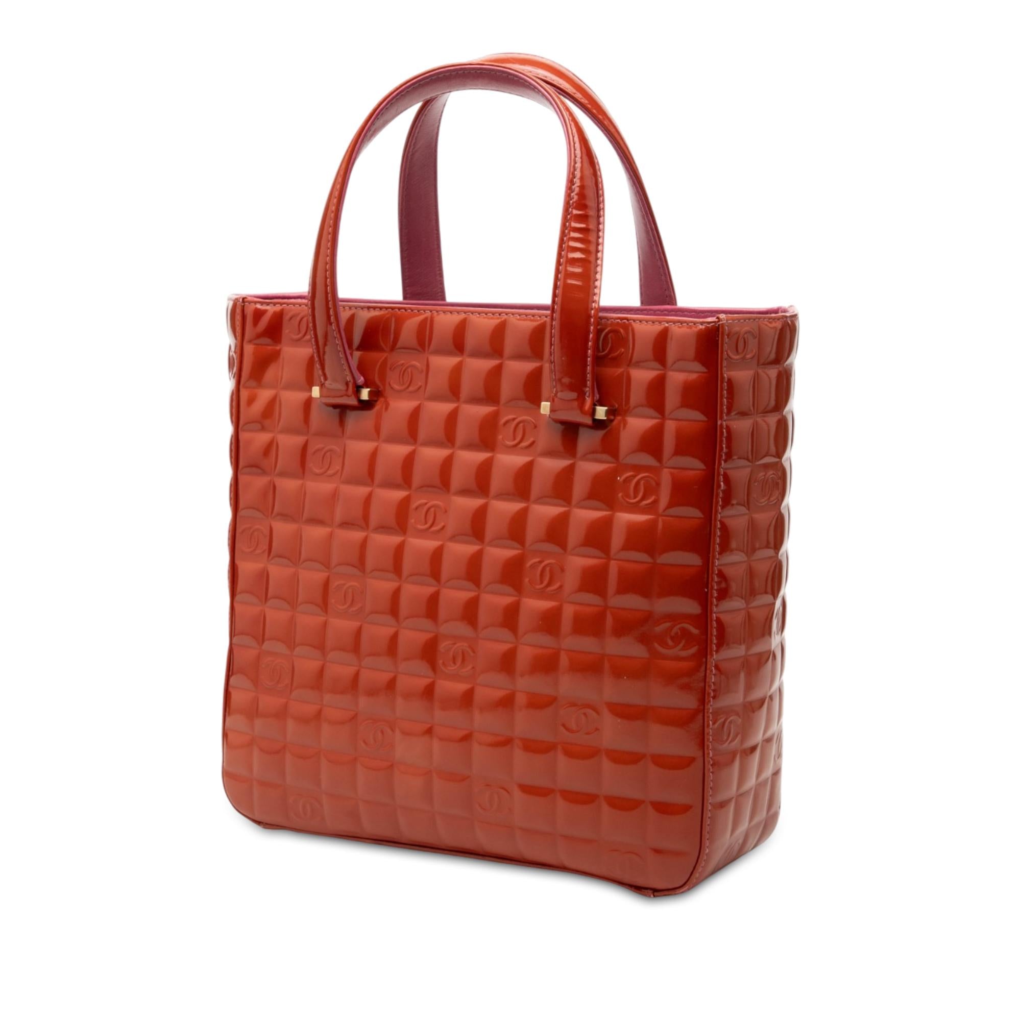 Chanel CC Chocolate Bar Patent Tote