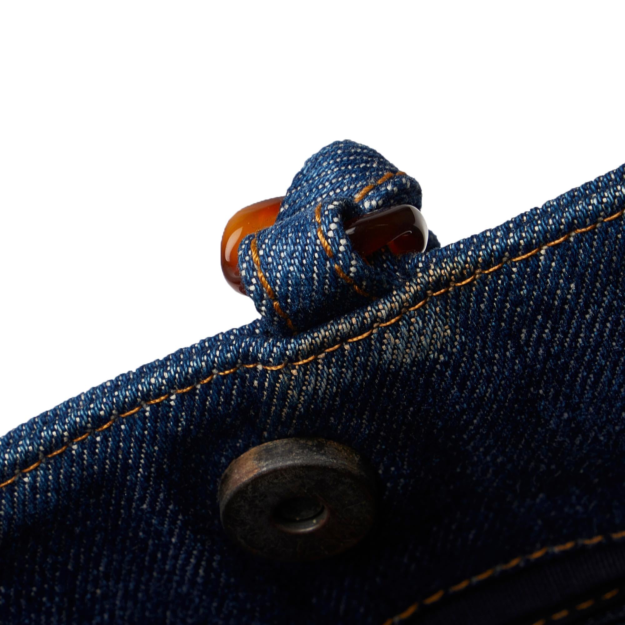 Chanel CC Denim Tote Bag (SHG-PRLc17)