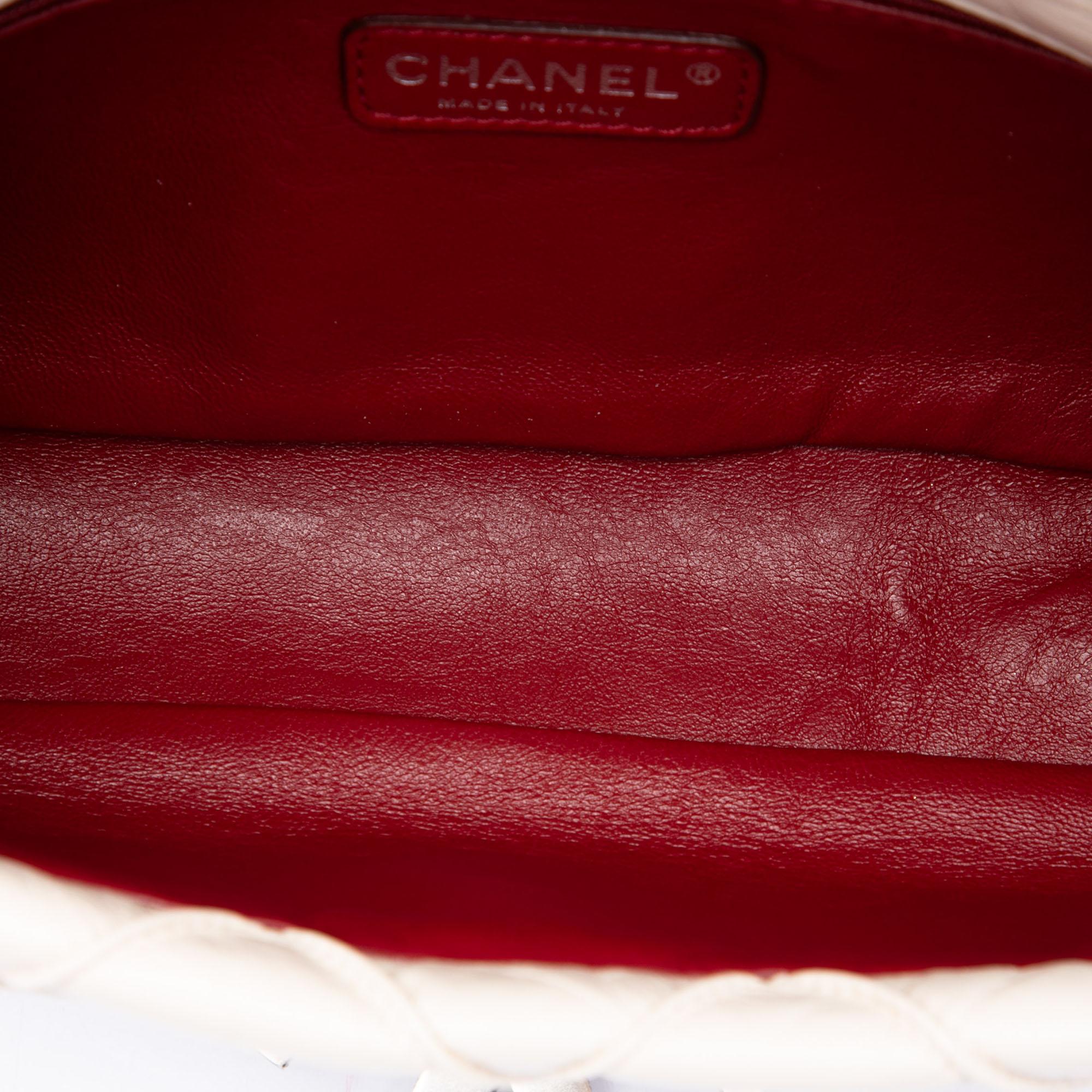 Chanel CC Double Stitch Lambskin Single Flap