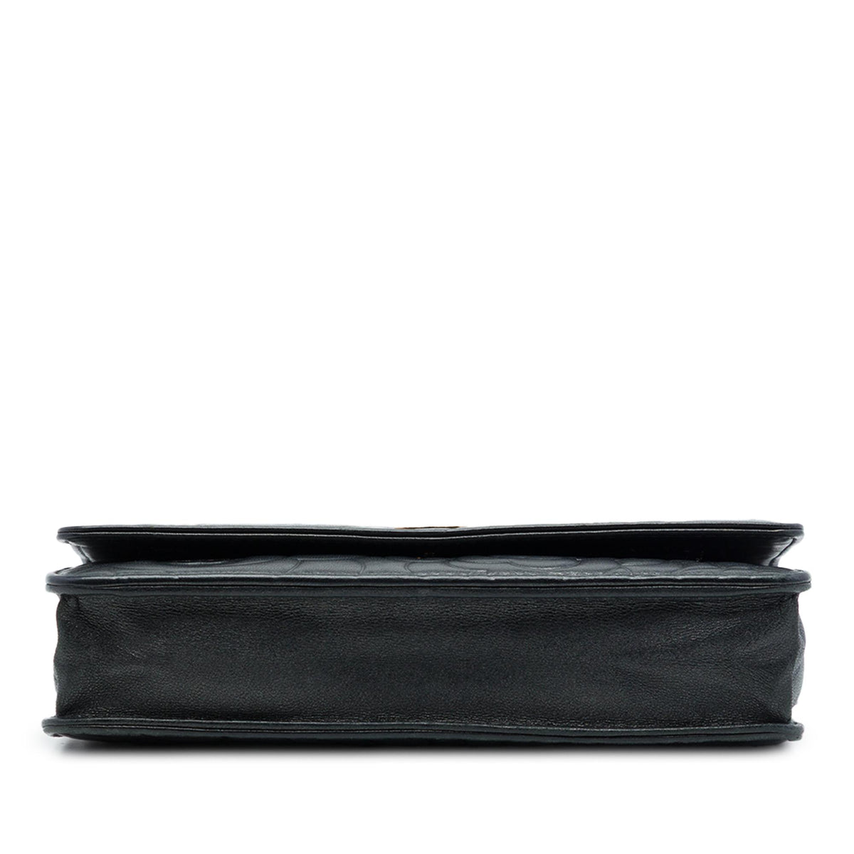 Chanel CC Embossed Lambskin Camellia Wallet On Chain