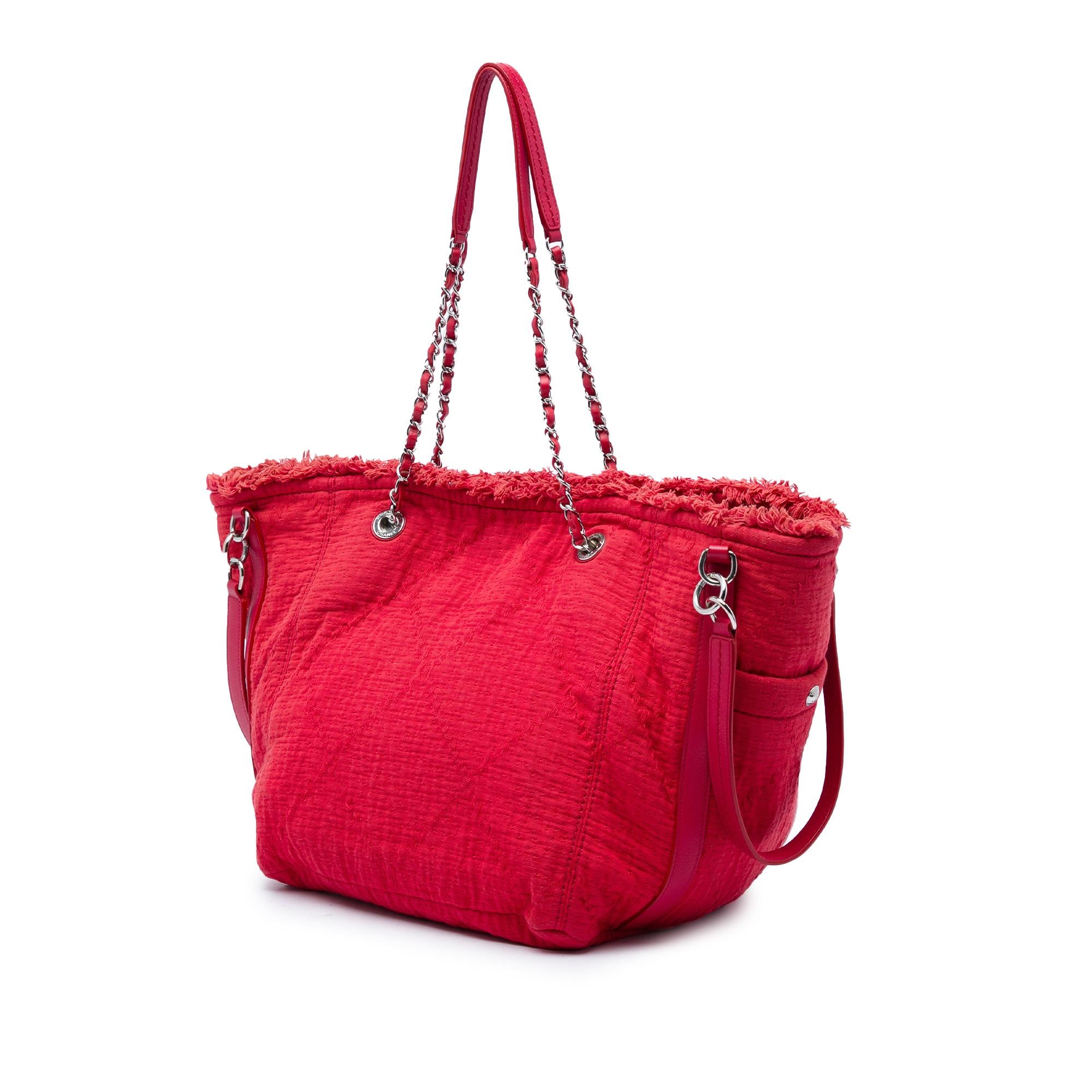 Chanel CC Fringe Canvas Tote