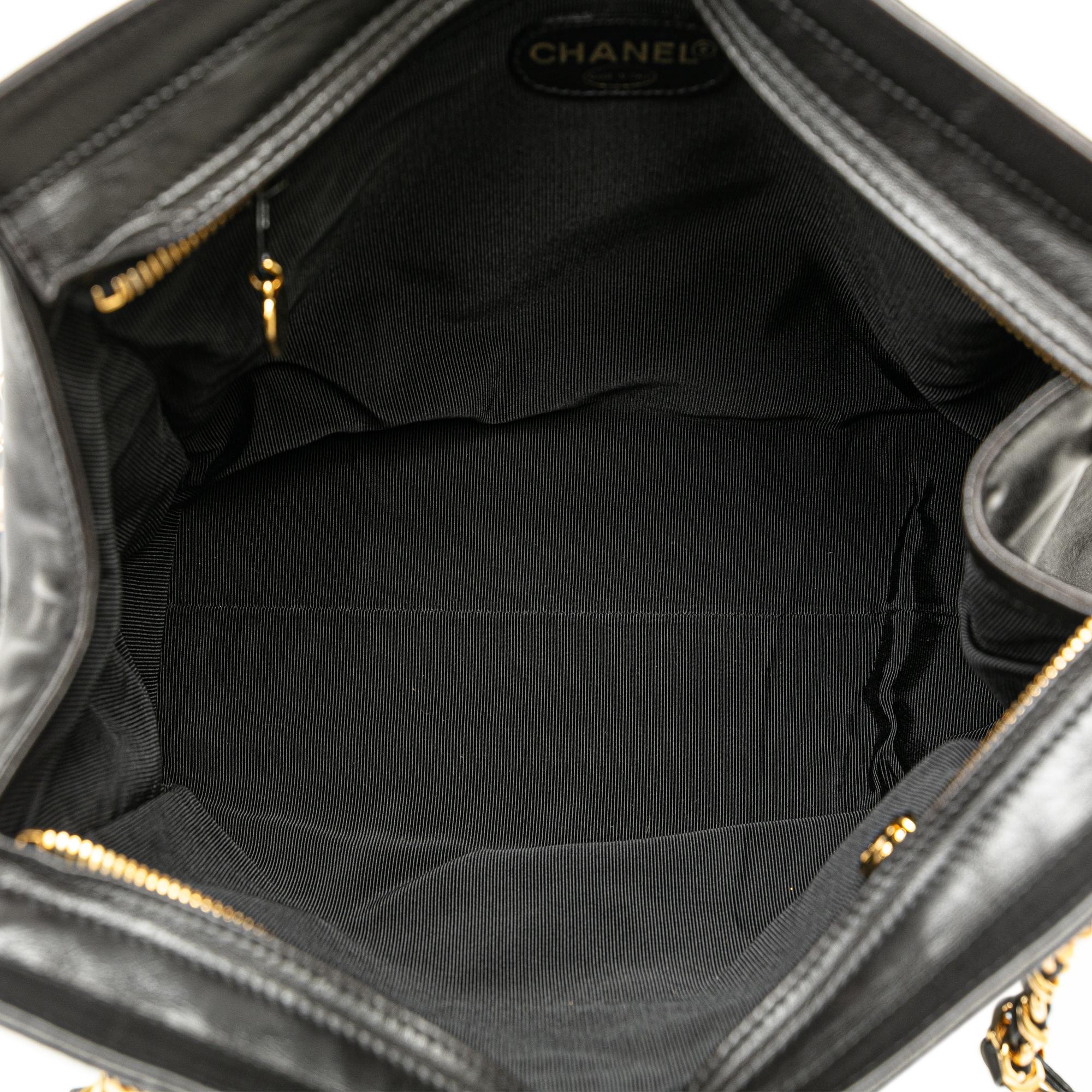 Chanel CC Lambskin Chain Tote