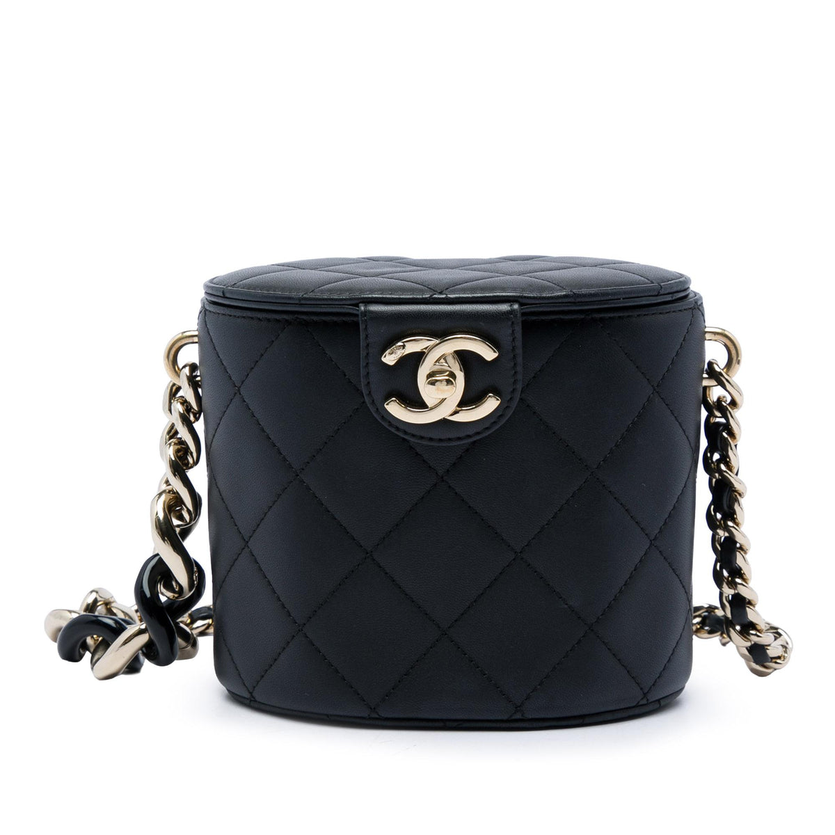 Chanel CC Lambskin Elegant Chain Vanity Case