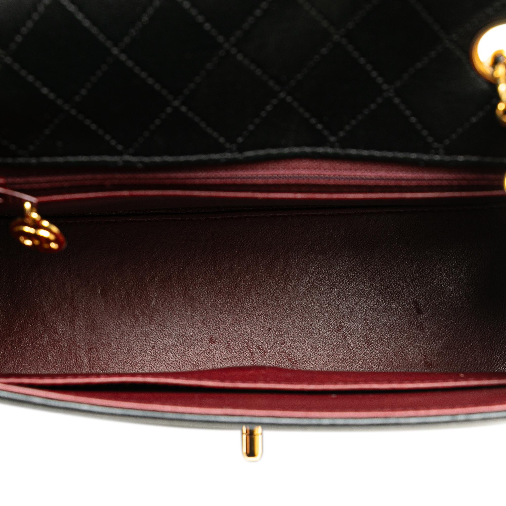 Chanel CC Lambskin Trapezoid Flap