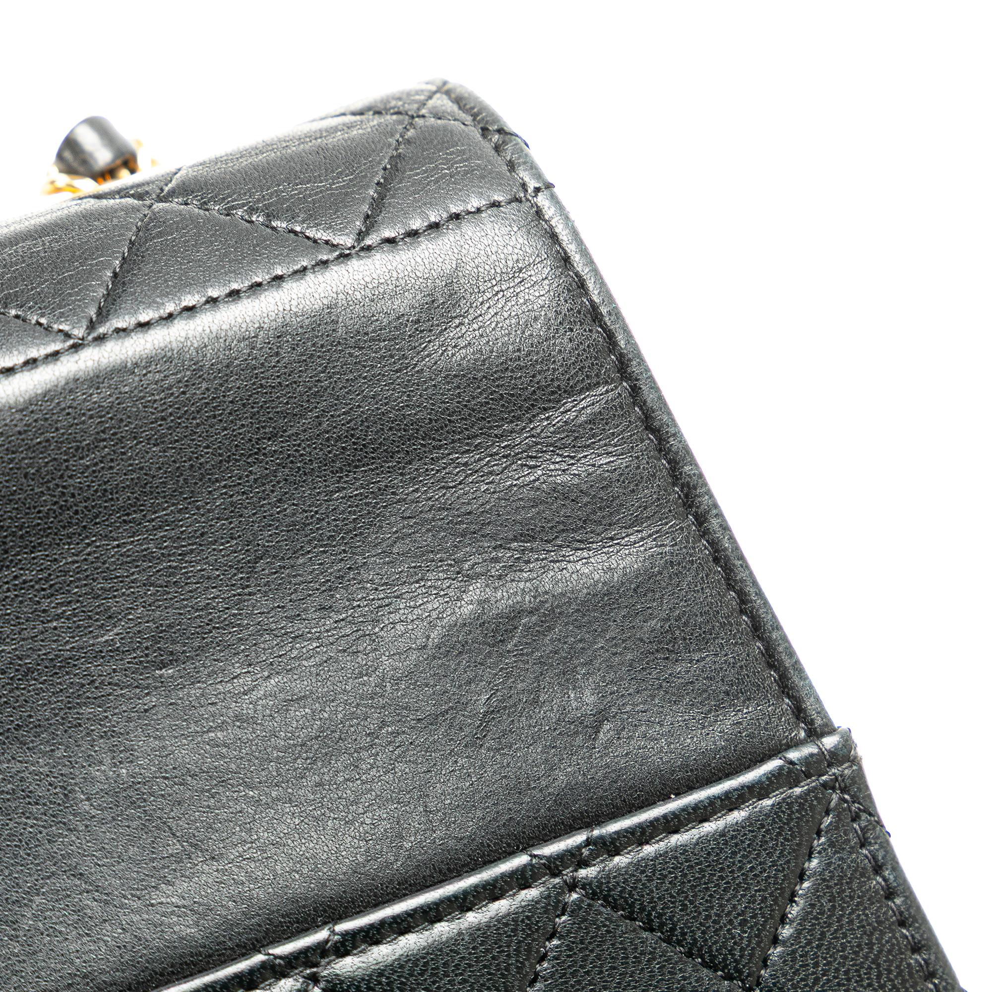 Chanel CC Lambskin Trapezoid Flap