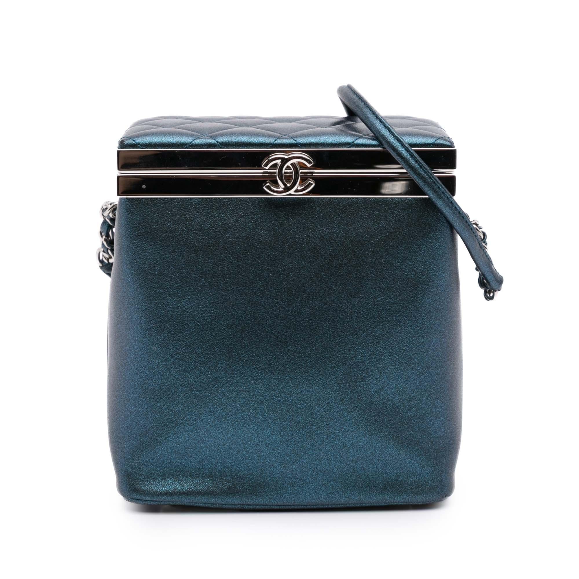 Chanel CC Metallic Calfskin Vanity Case