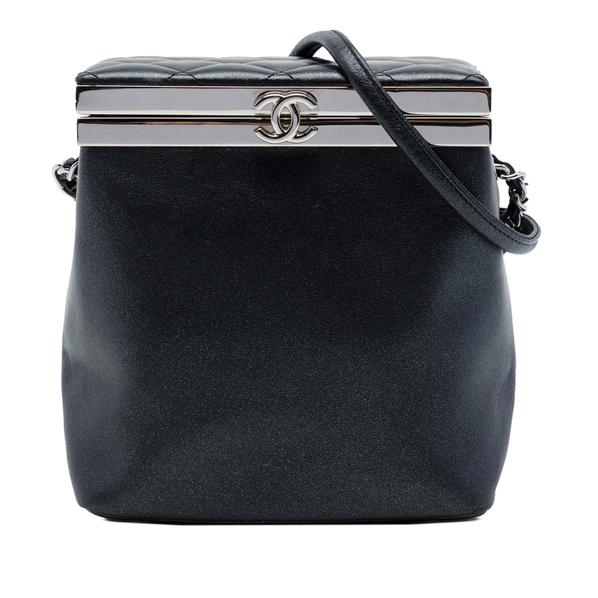 Chanel CC Metallic Calfskin Vanity Case