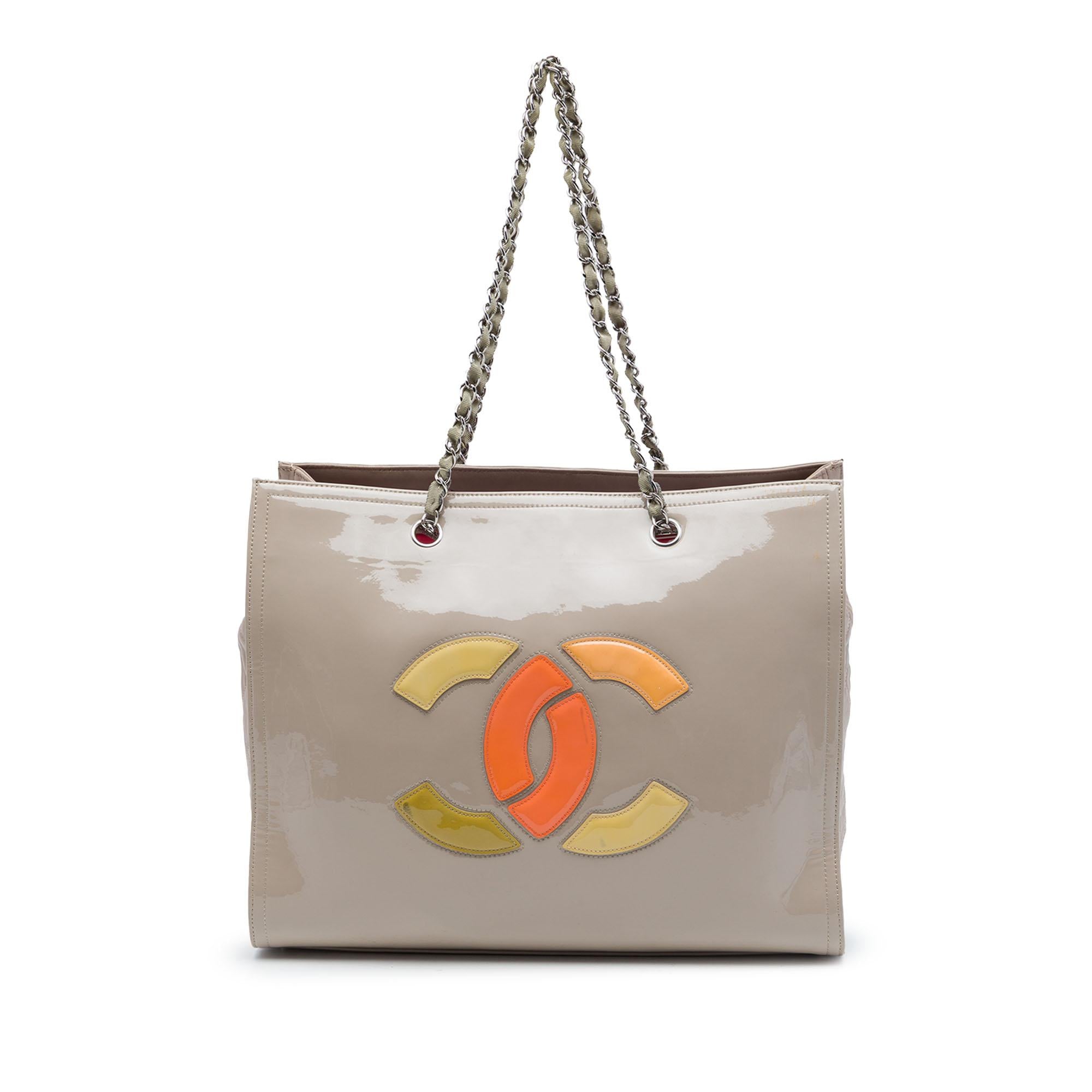 Chanel CC Patent Lipstick Ligne Tote