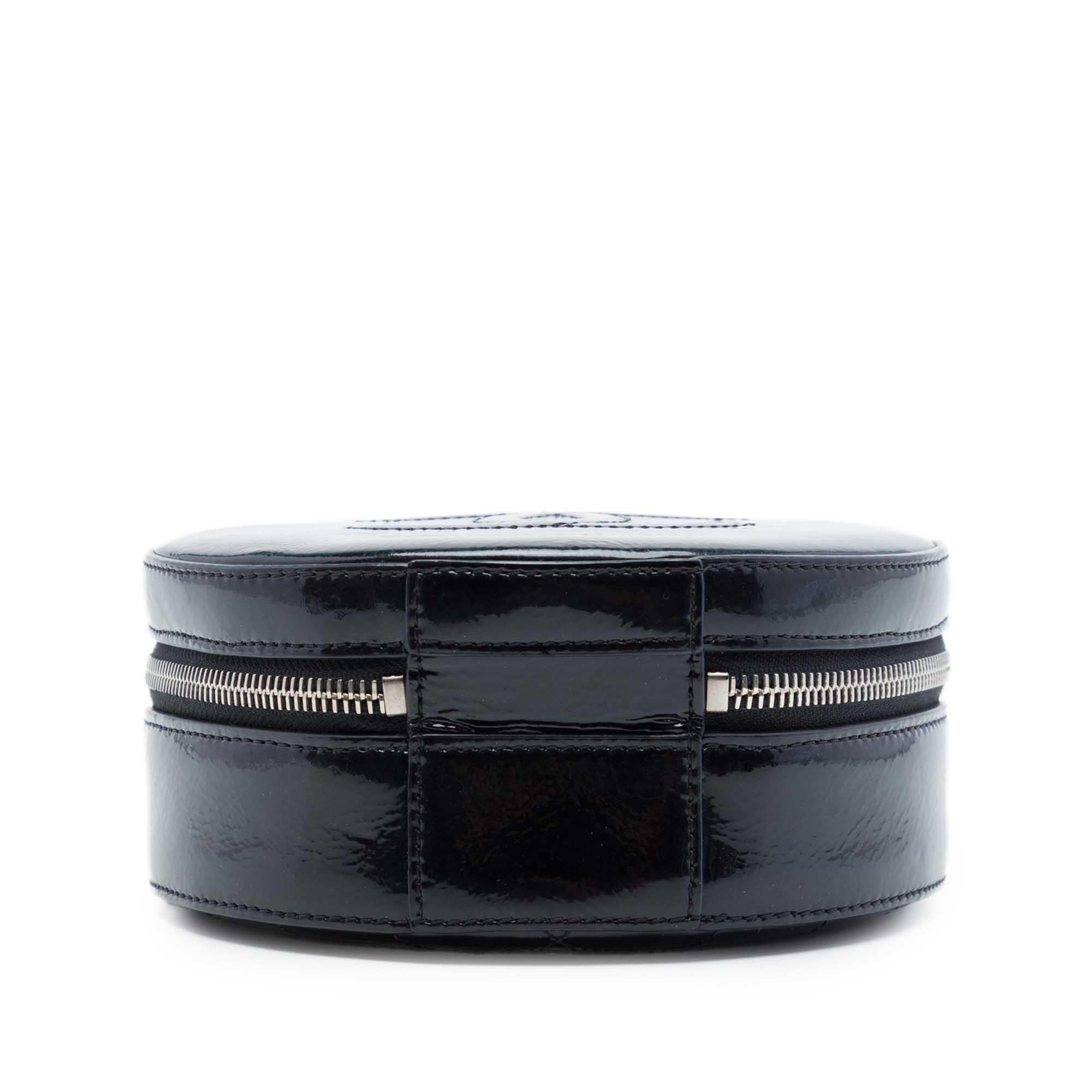 Chanel CC Patent Round as Earth Bag