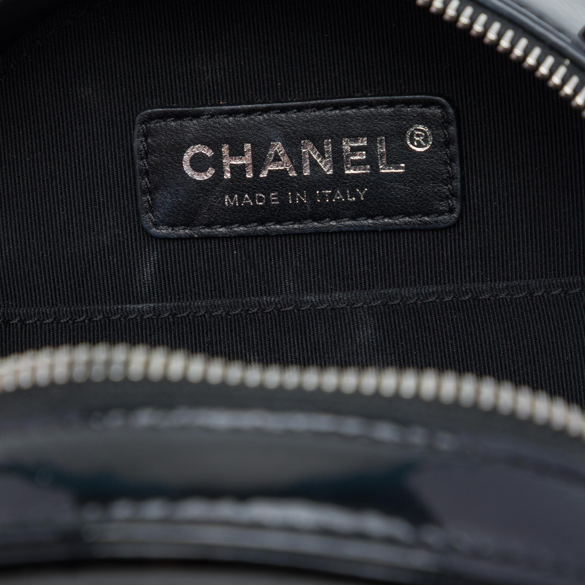Chanel CC Patent Round as Earth Bag