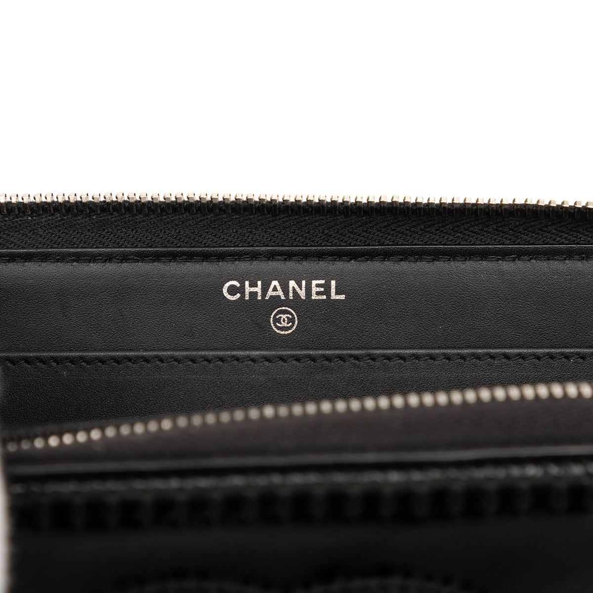 Chanel CC Patent Stitched Long Wallet