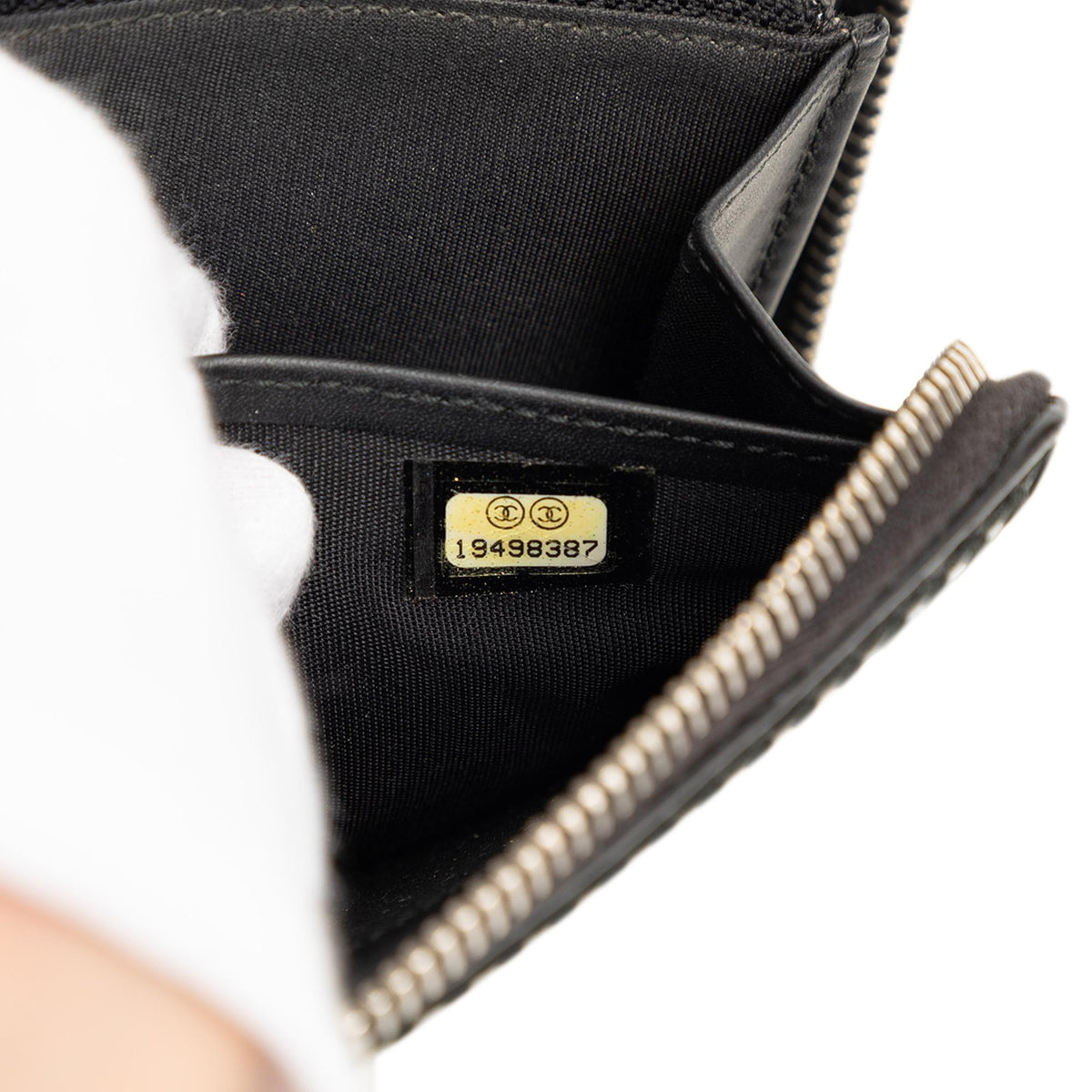 Chanel CC Patent Stitched Long Wallet