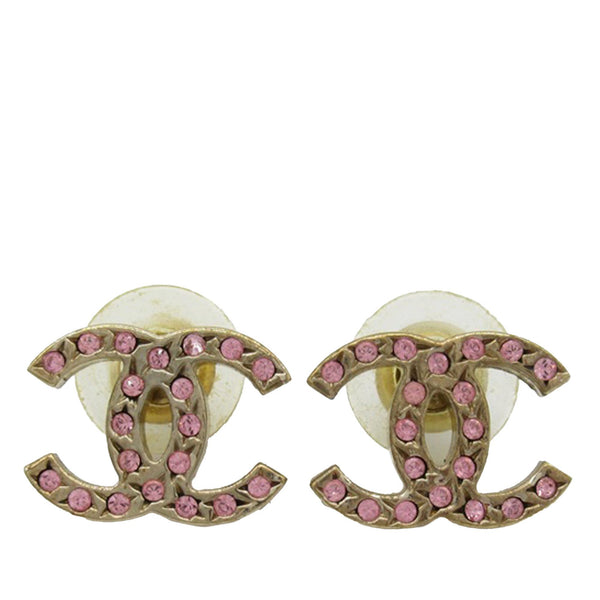 Chanel CC Push Back Earrings (SHG-APQV2X)