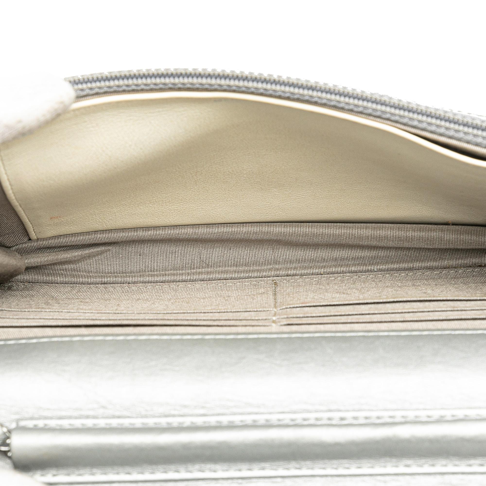 Chanel CC Quilted Aged Calfskin Wallet On Chain