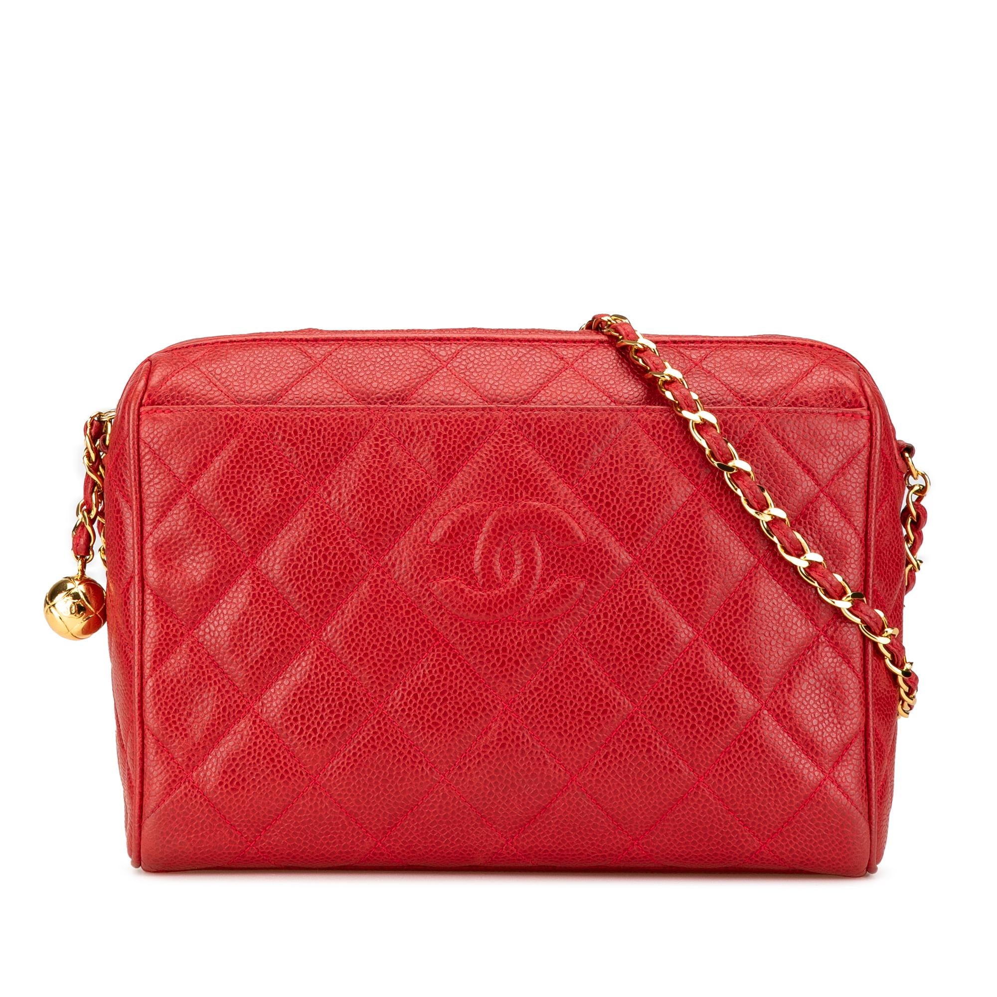 Chanel CC Quilted Caviar Chain Camera Bag