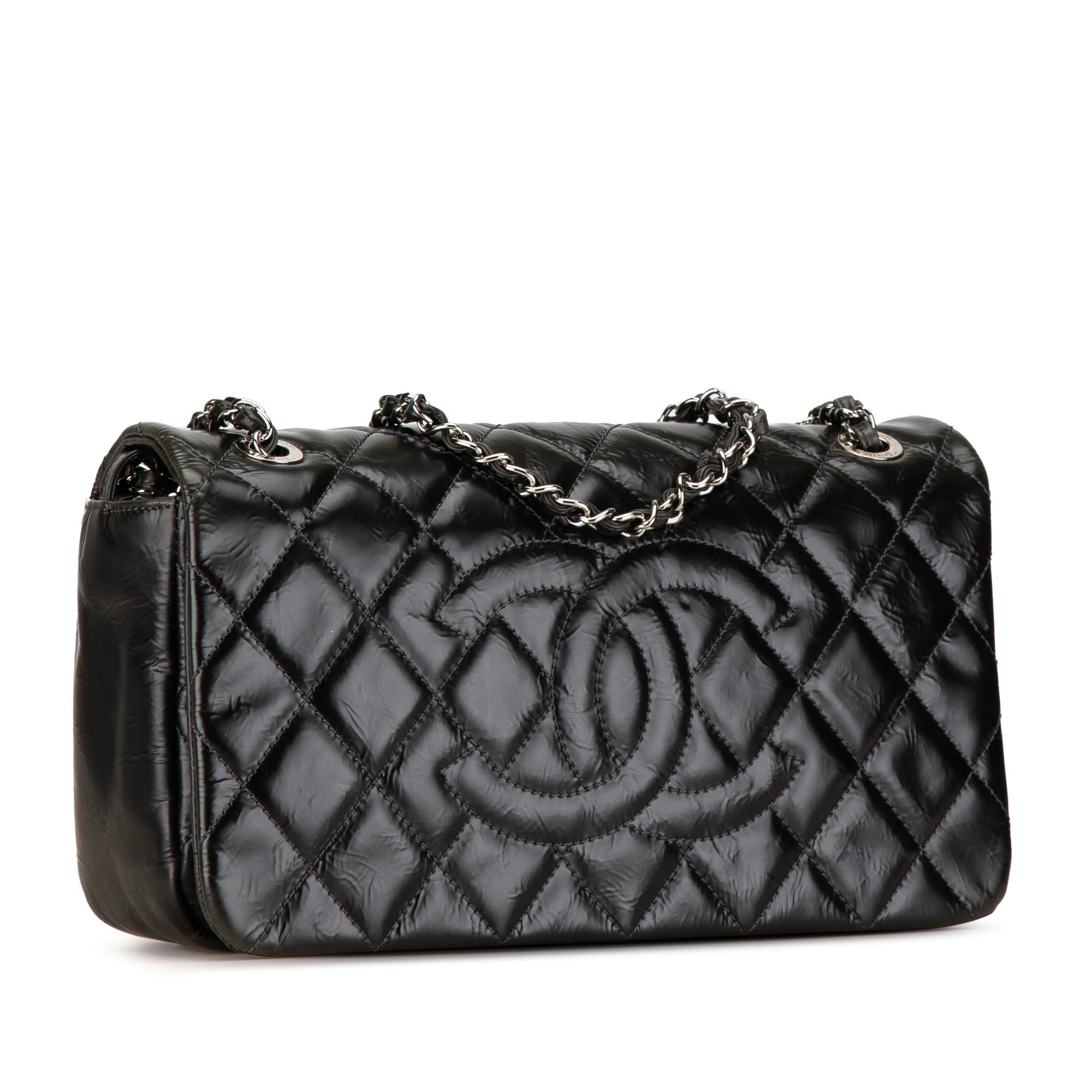 Chanel CC Quilted Glazed Calfskin Flap (SHG-16f7wX)