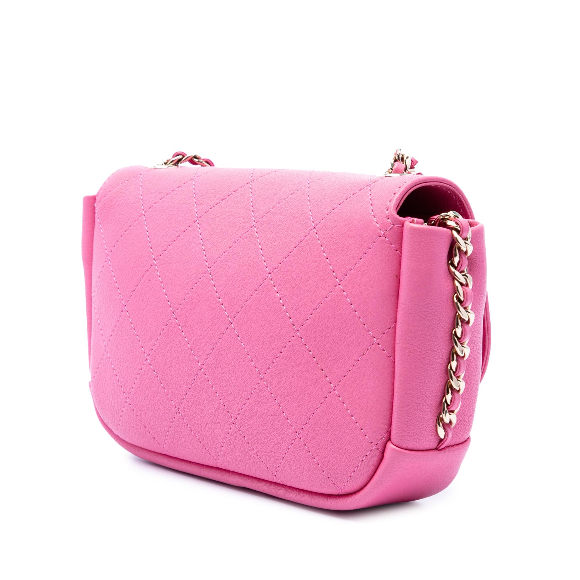 Chanel CC Quilted Goatskin Casual Trip Flap