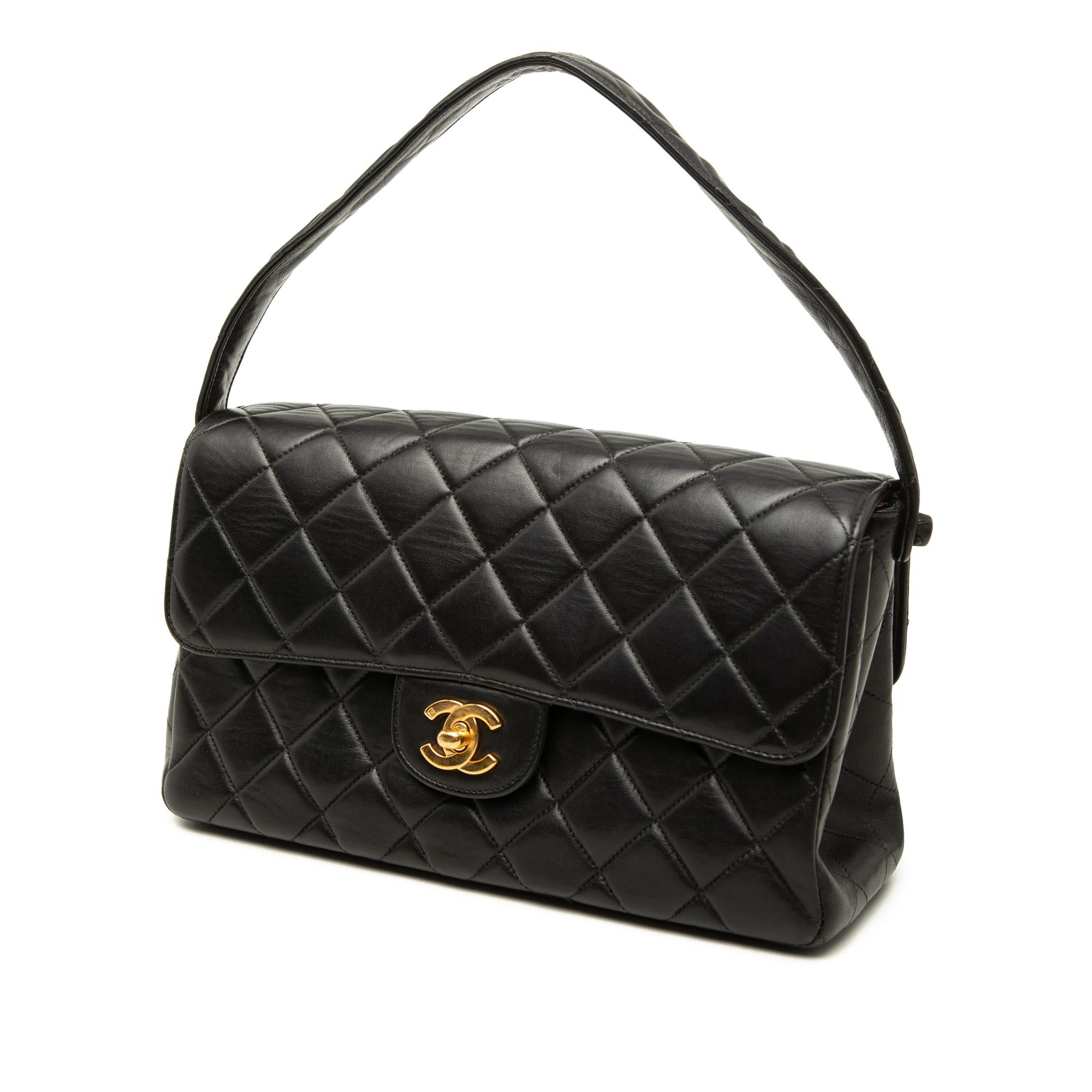 Chanel CC Quilted Lambskin Double Sided Flap