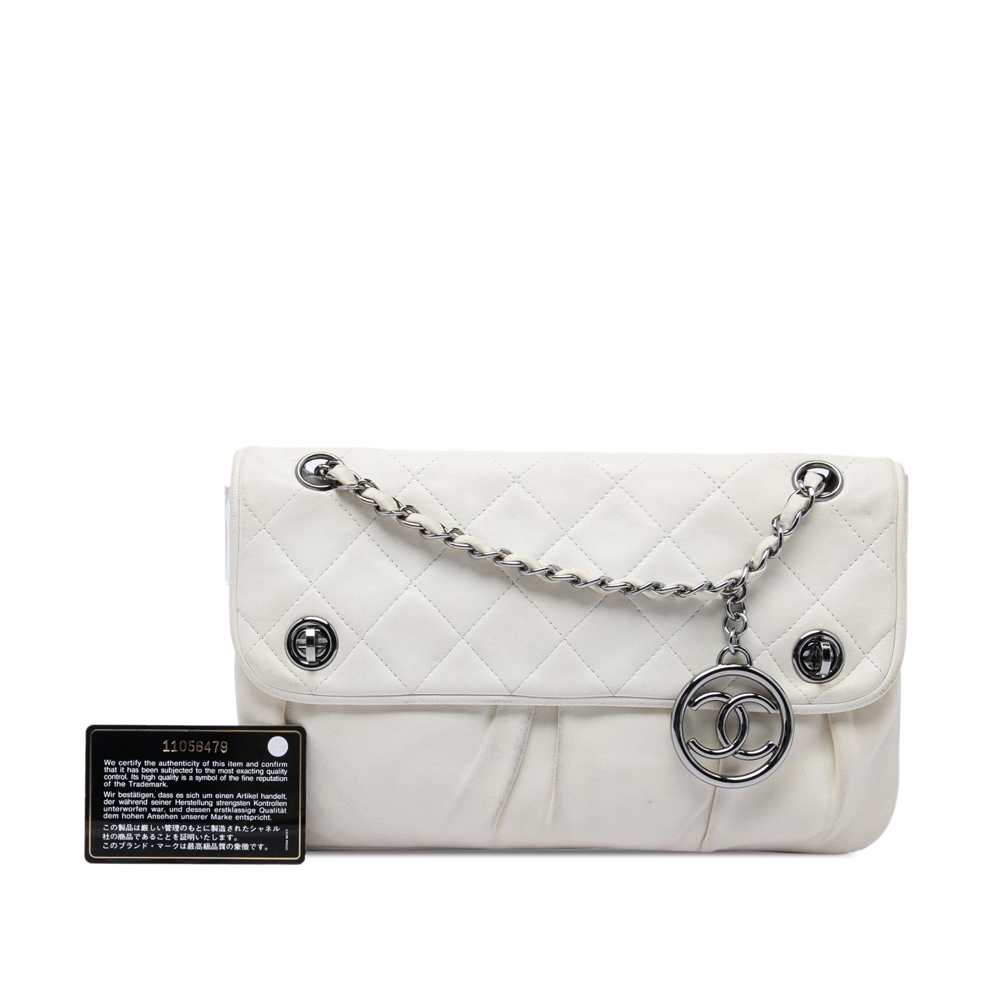 Chanel CC Quilted Lambskin Double Turnlock Flap