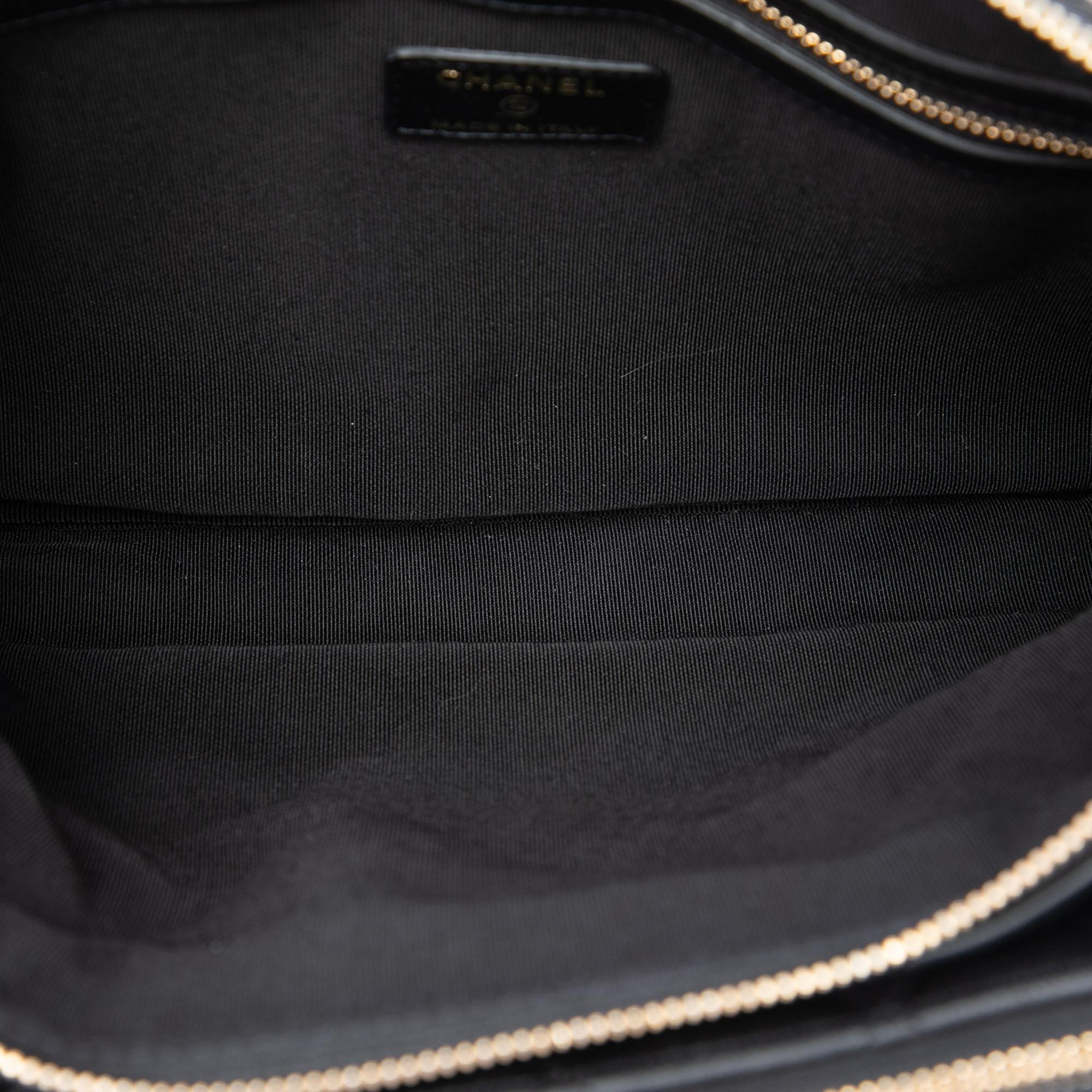 Chanel CC Quilted Lambskin Double Zip Crossbody