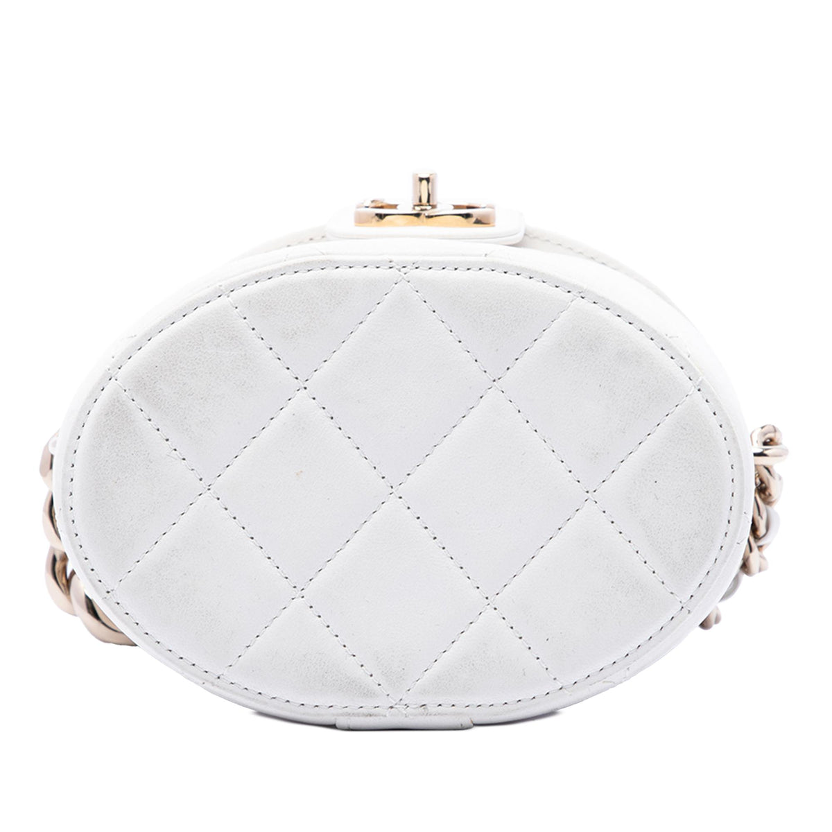 Chanel CC Quilted Lambskin Elegant Chain Vanity Case