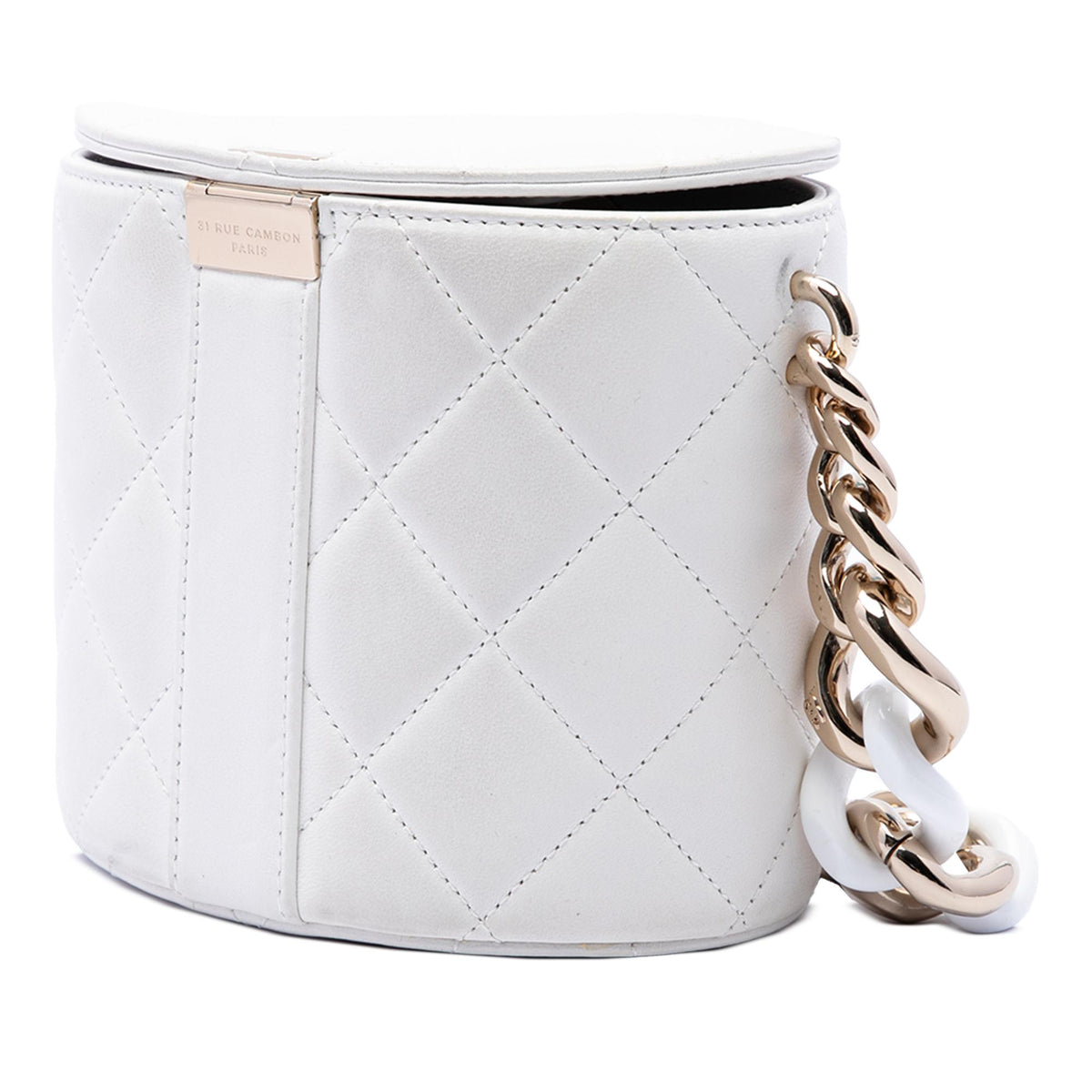 Chanel CC Quilted Lambskin Elegant Chain Vanity Case