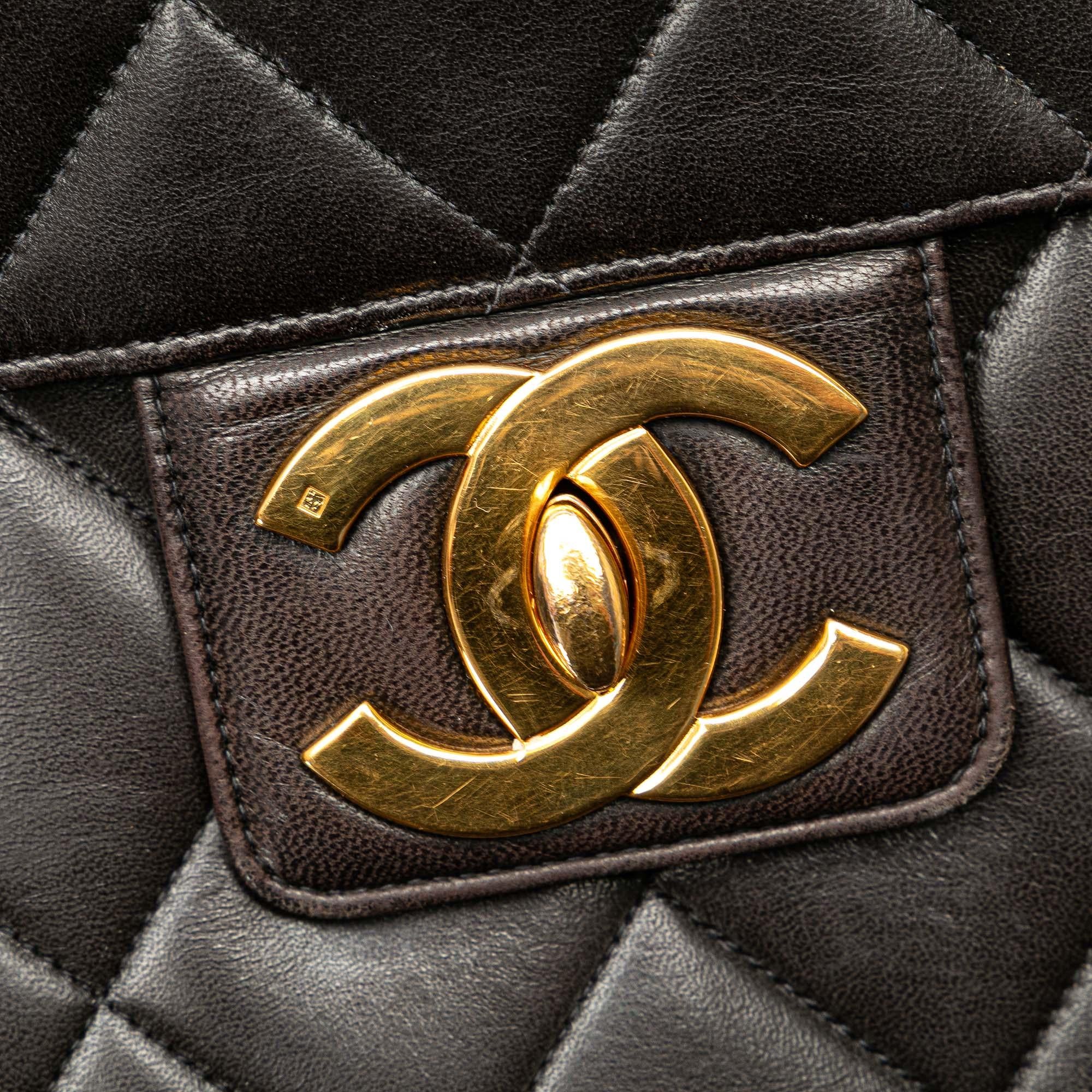 Chanel CC Quilted Lambskin Flap Briefcase (SHG-C50FAl)