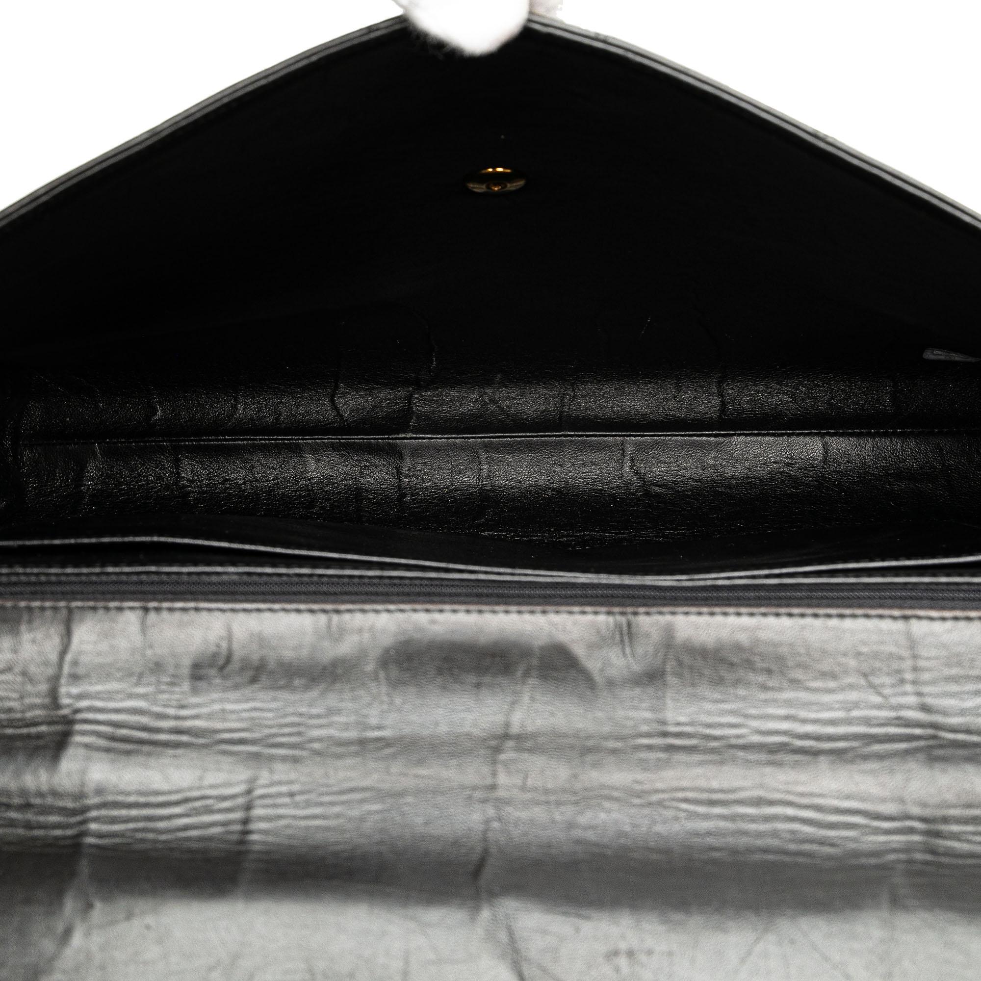 Chanel CC Quilted Lambskin Flap Briefcase (SHG-C50FAl)